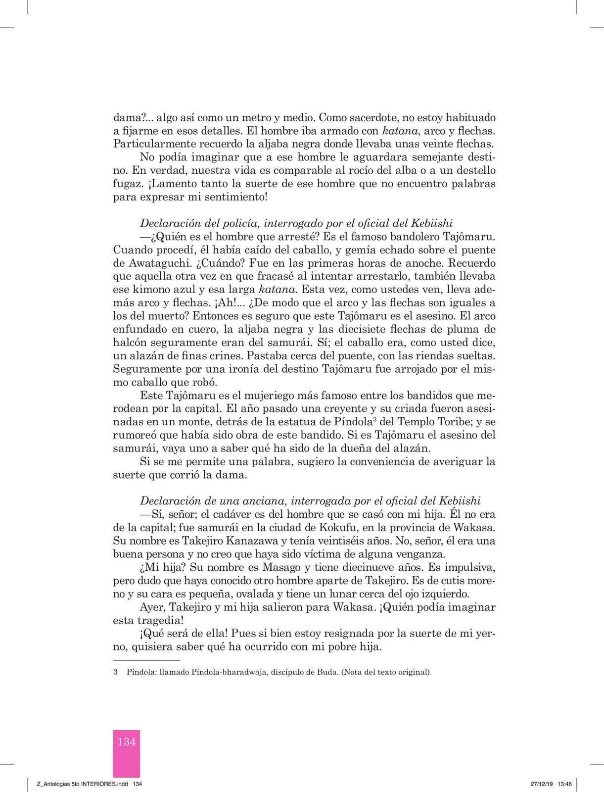 Página 136 de Antología literaria 5 · 2019