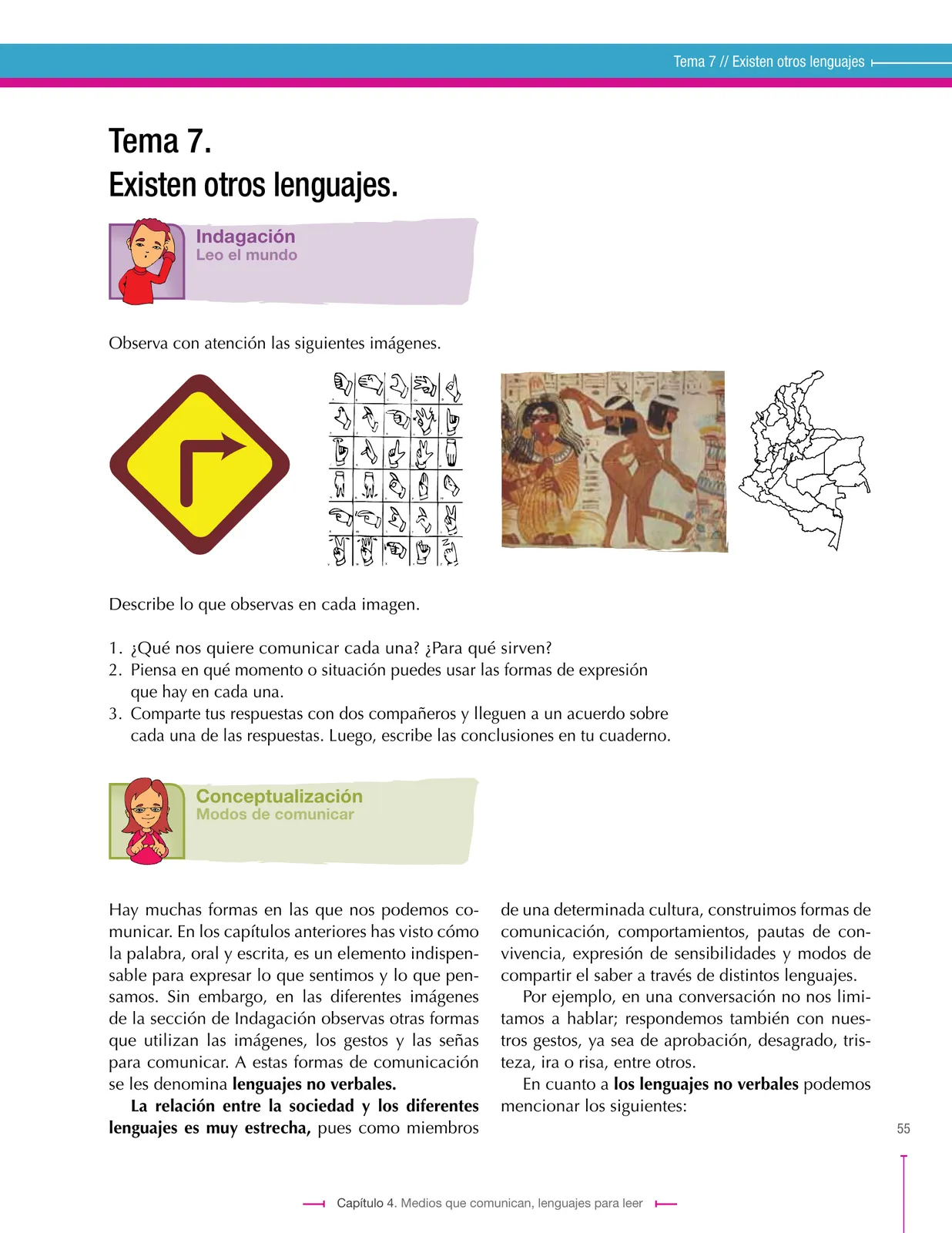 Miniatura página 55 de Lenguaje 6° · Secundaria Activa