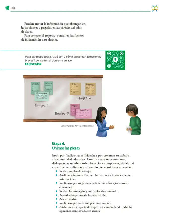 Página 281 de Colección Nanahuatzin. Nuestro libro de Proyectos. Tomo I. Libro de Educación Telesecundaria Grado 3° Ciclo Escolar 2025 - 2026