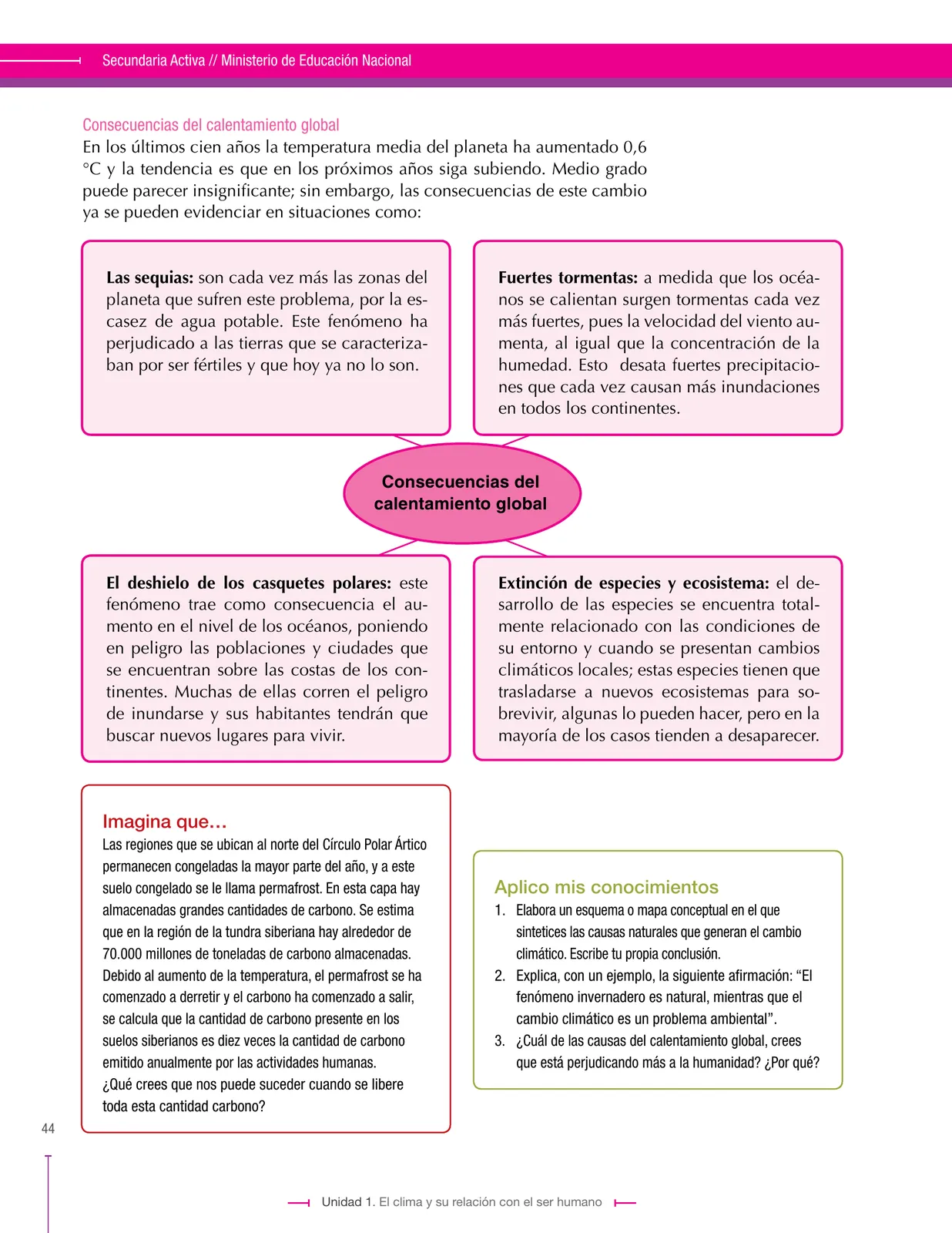 Página 44 de Ciencias Sociales 7° · Secundaria Activa