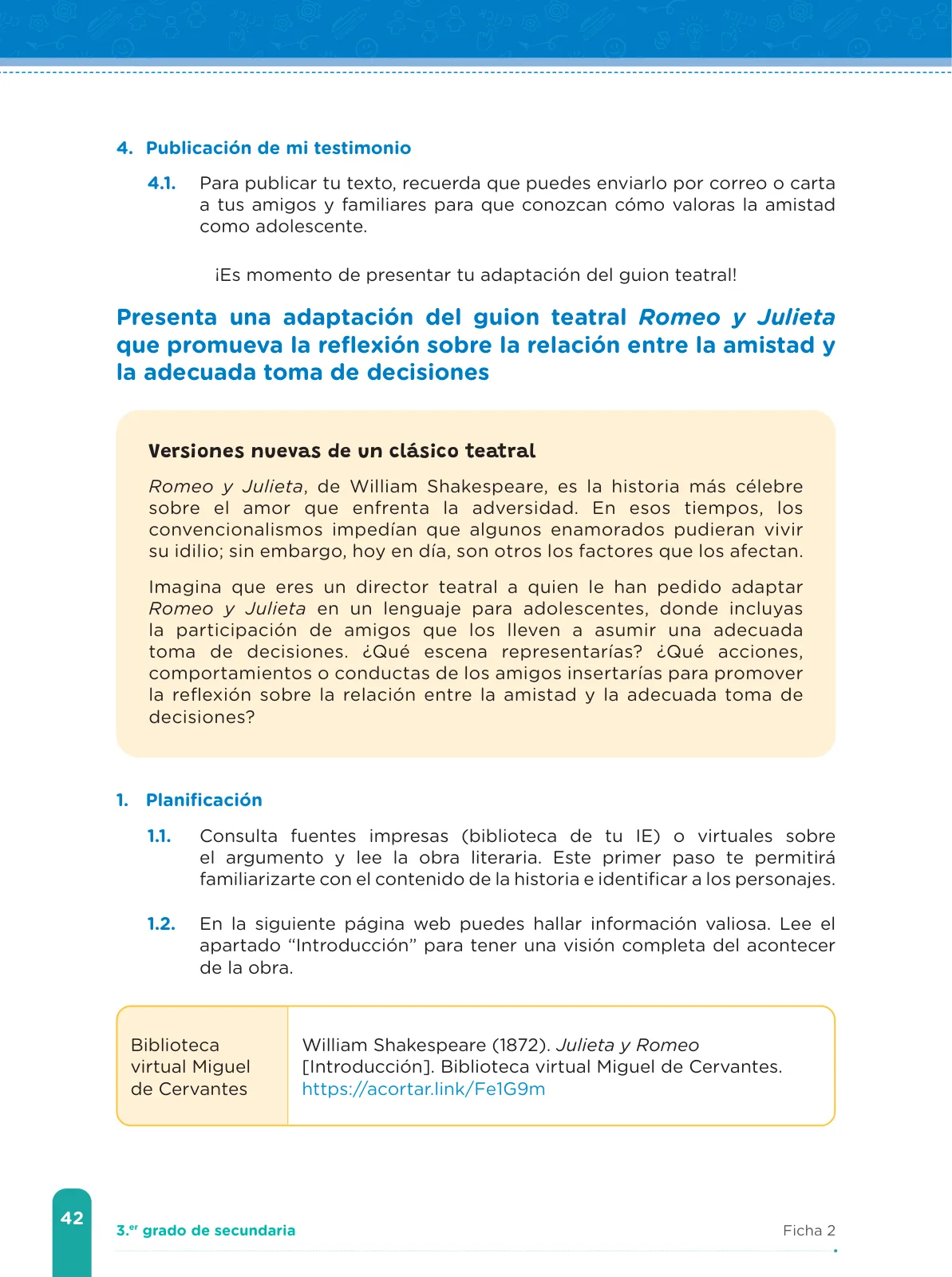 Miniatura página 44 de Fichas de aprendizaje de Comunicación 3 · 2024