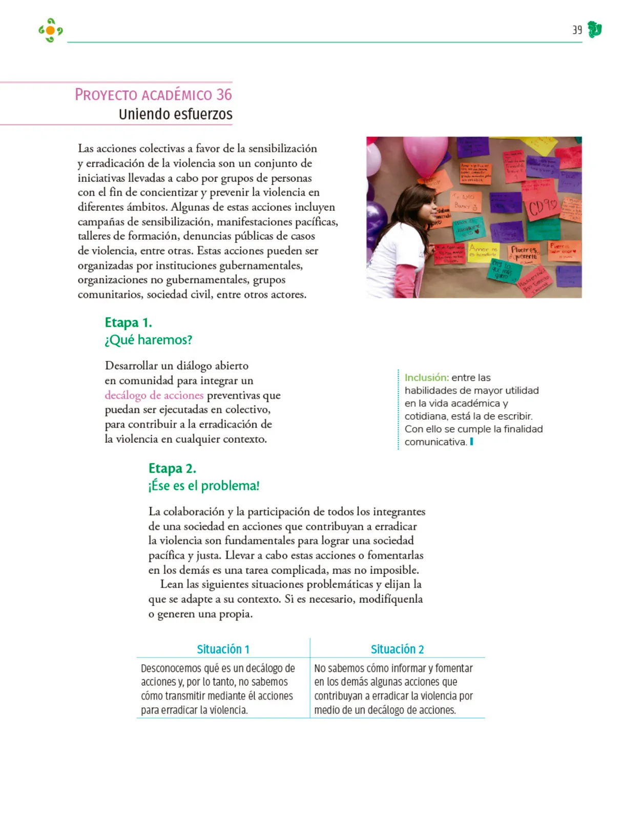 Miniatura página 40 de Colección Ximhai. Nuestro libro de Proyectos.  Tomo III.  Libro de Educación Telesecundaria Grado 1°  Ciclo Escolar 2025 - 2026