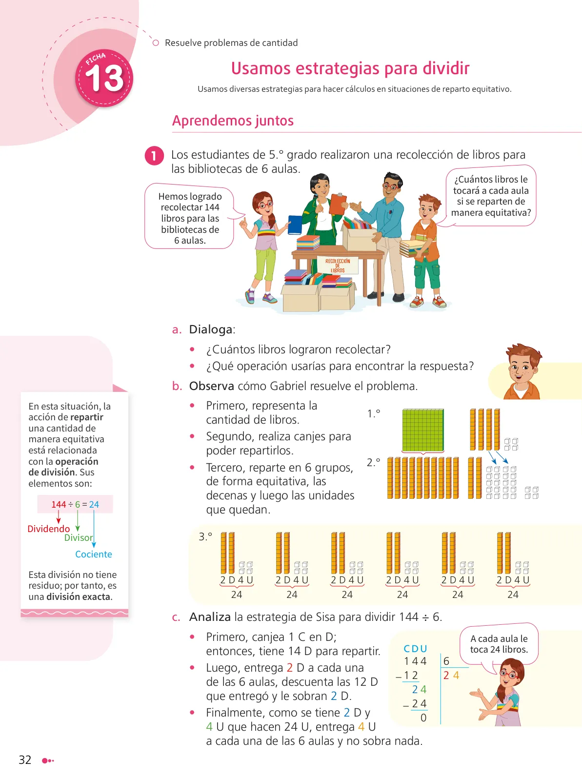 Página 34 de Texto de Matemática 5. Quinto grado de Primaria · 2024