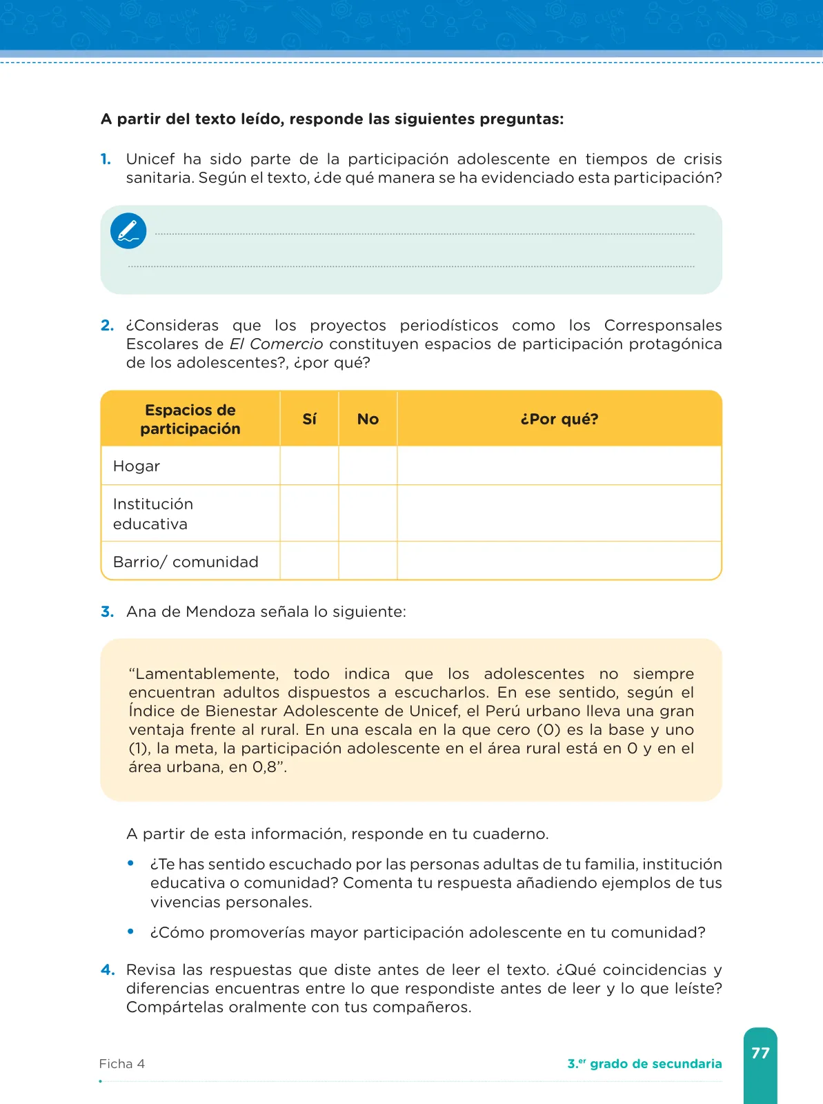 Miniatura página 79 de Fichas de aprendizaje de Comunicación 3 · 2024