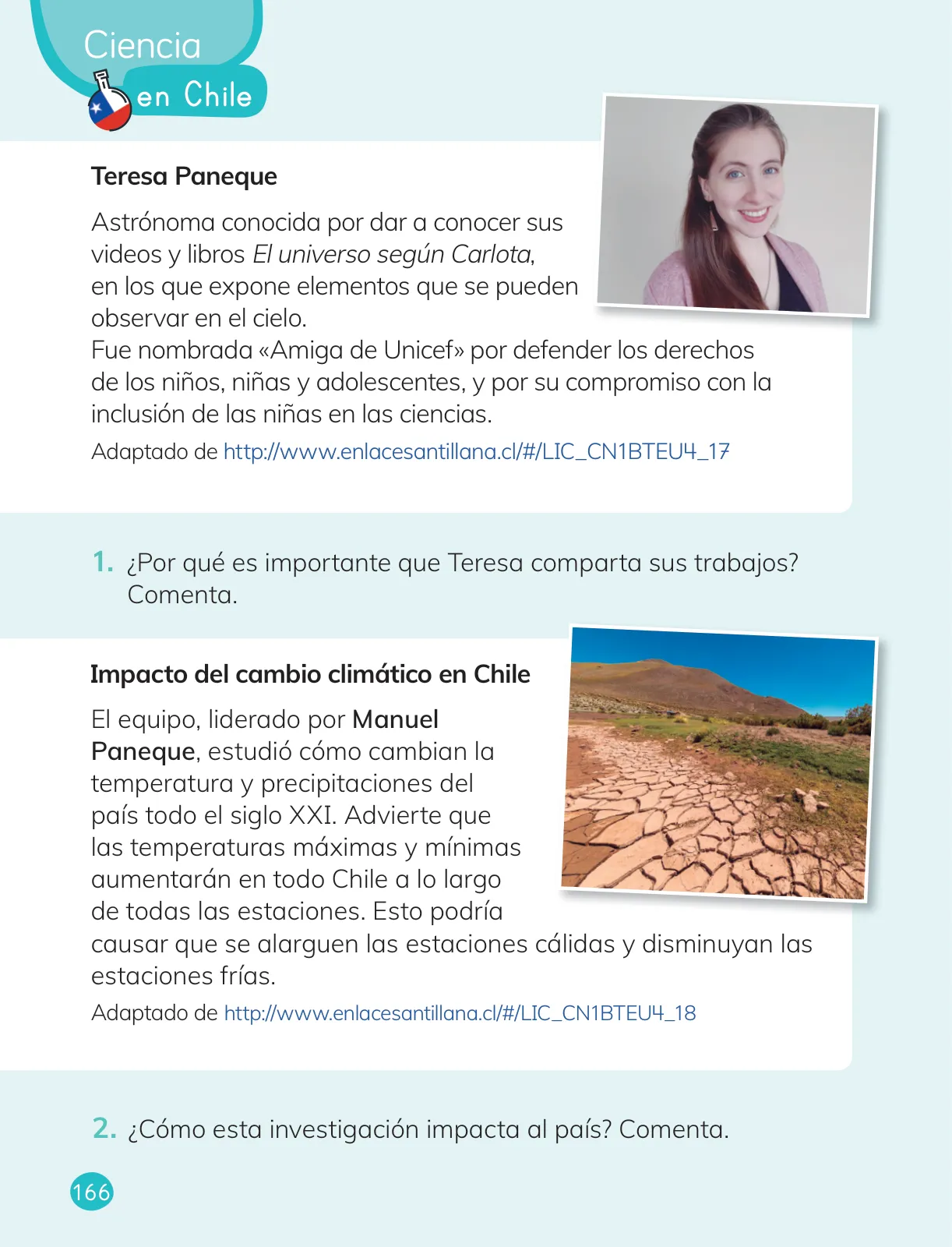 Página 168 de Ciencias Naturales – Primero Básico | Texto del Estudiante (MINEDUC) – Descargar PDF · 2024