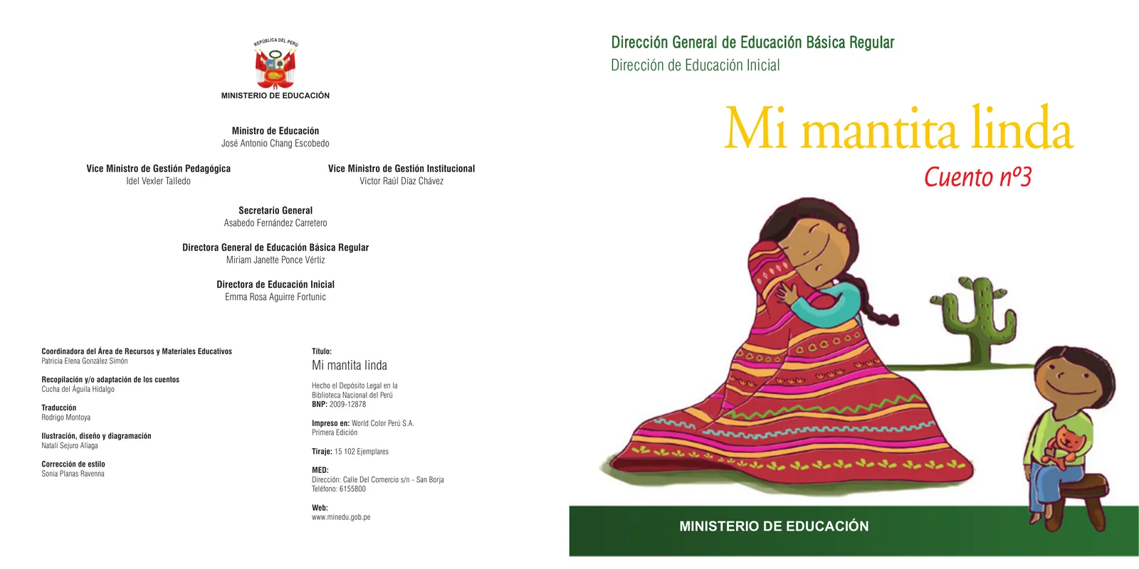 Miniatura página 1 de Mi mantita linda. Cuento No. 3 · 2009