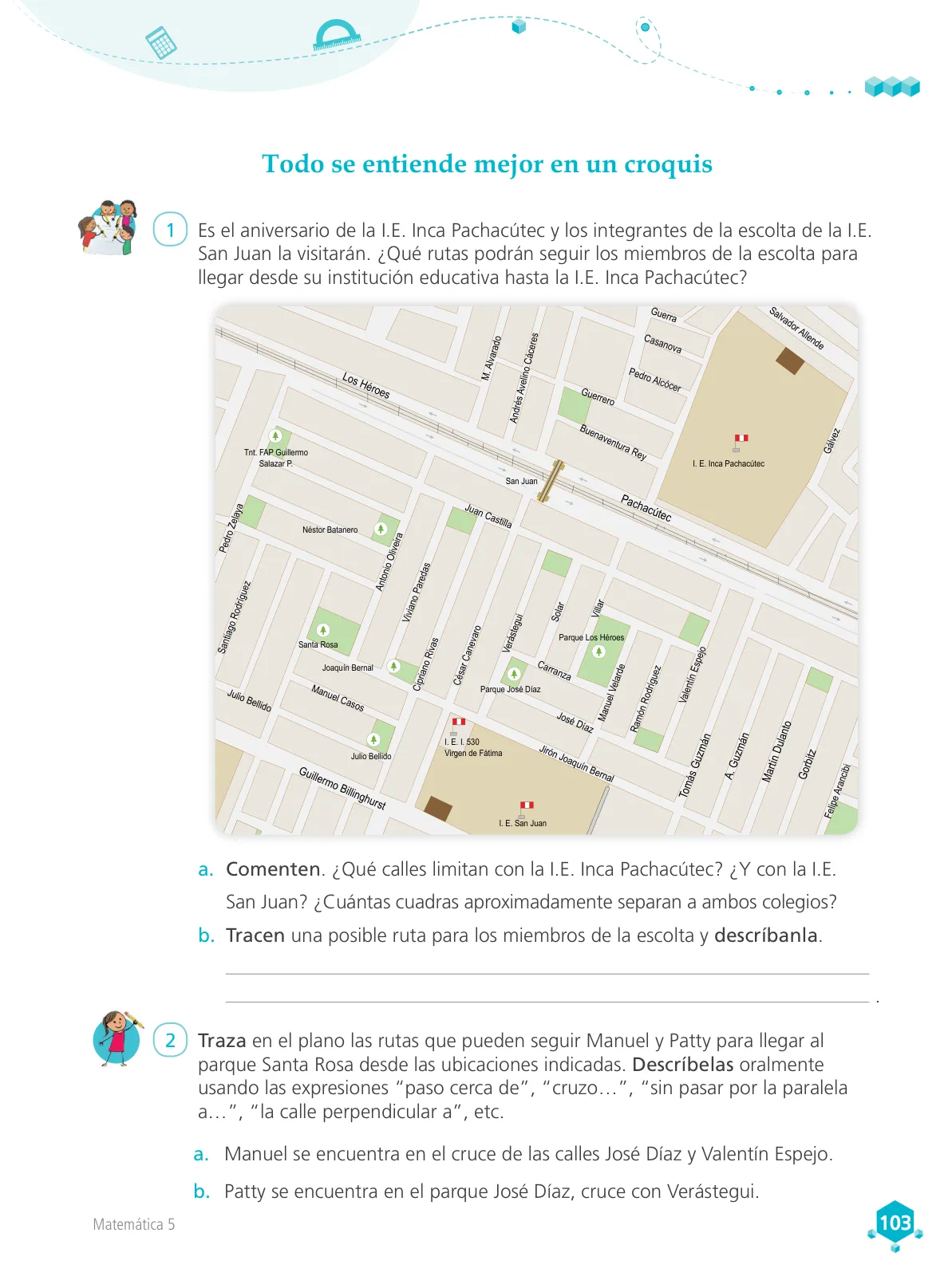 Miniatura página 104 de Matemática 5 : cuaderno de trabajo para quinto grado de Educación Primaria 2018 · 2018