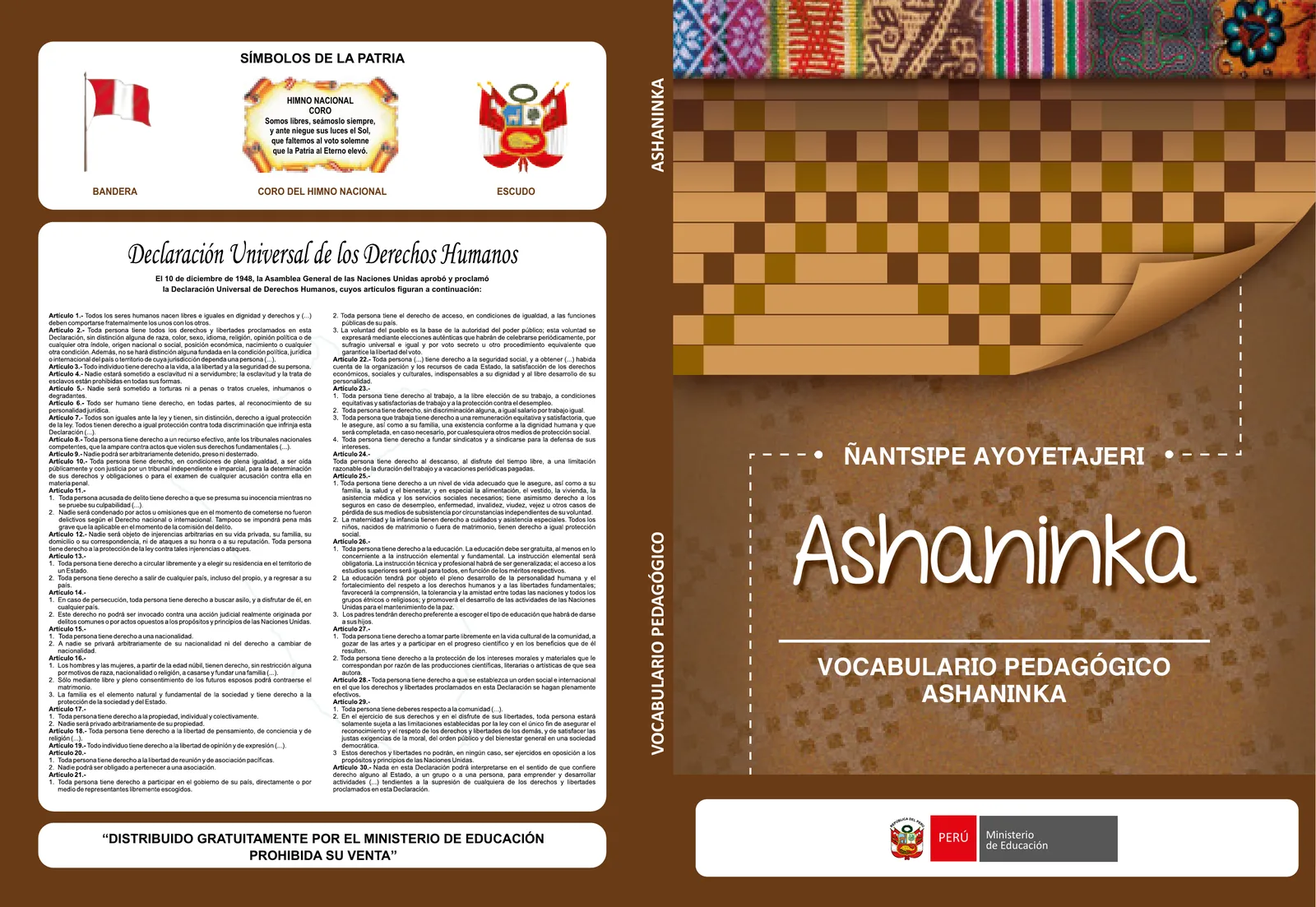 Portada de Ñantsipe Ayoyetajeri Ashaninka = Vocabulario pedagógico Ashaninka · 2021
