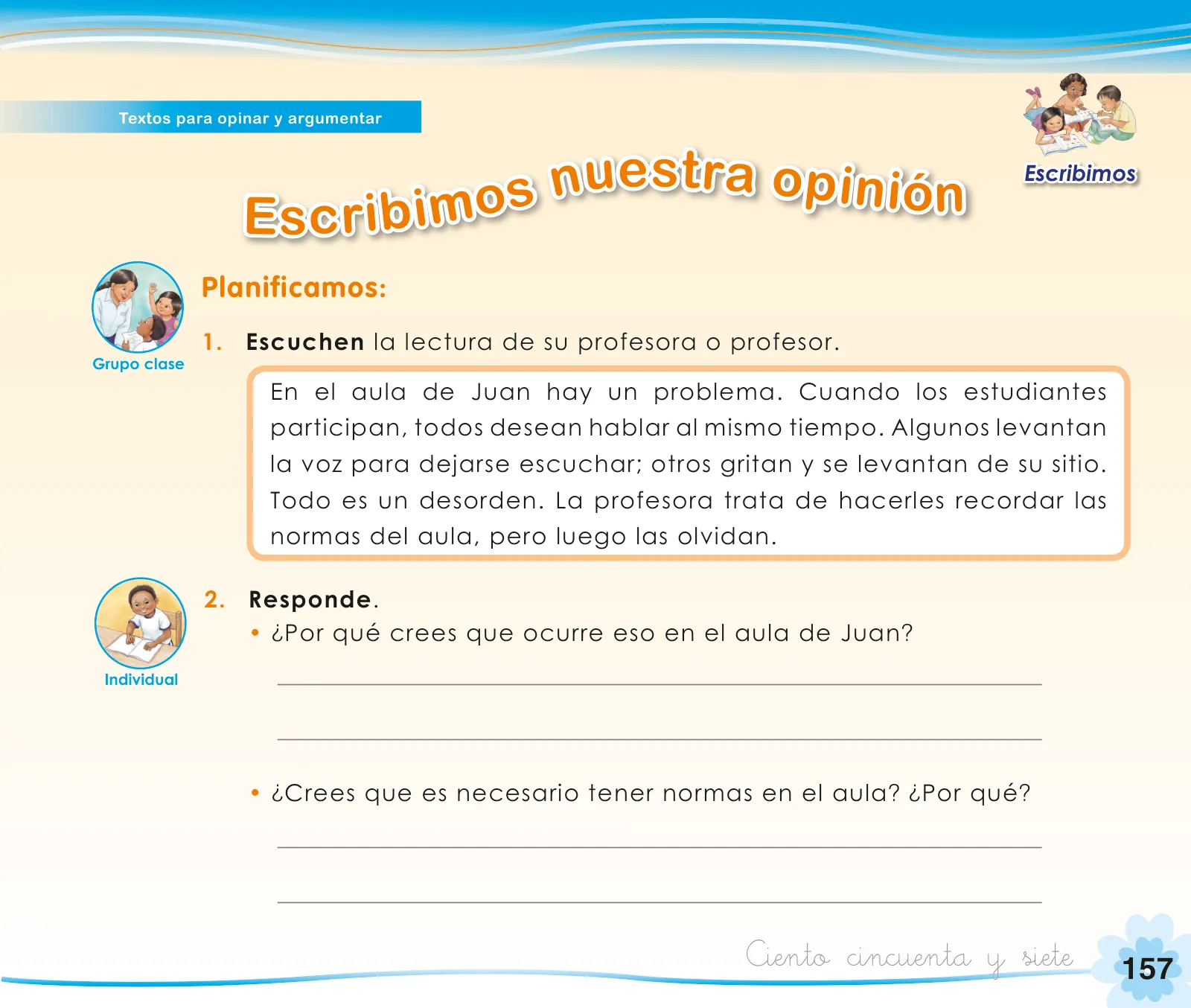 Página 159 de Comunicación 1 : cuaderno de trabajo para primer grado de Educación Primaria 2019 · 2019