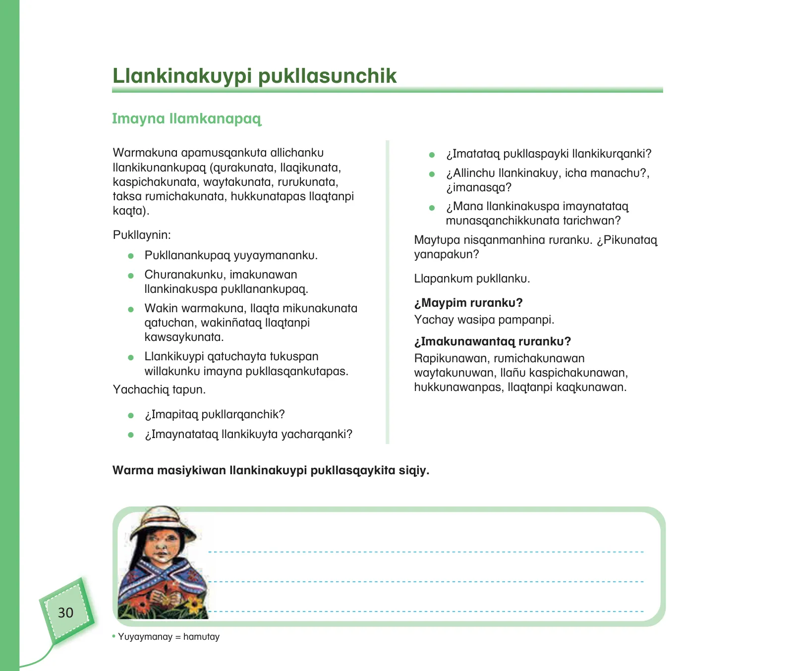 Miniatura página 32 de Kuska yachasunchik : cuaderno de trabajo y folder - inicial 4 años - Quechua chanka · 2020