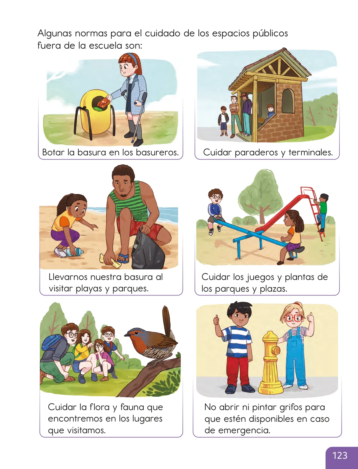 Miniatura página 125 de Historia, Geografía y Ciencias Sociales – Segundo Básico – Texto del Estudiante MINEDUC – Descargar PDF · 2024