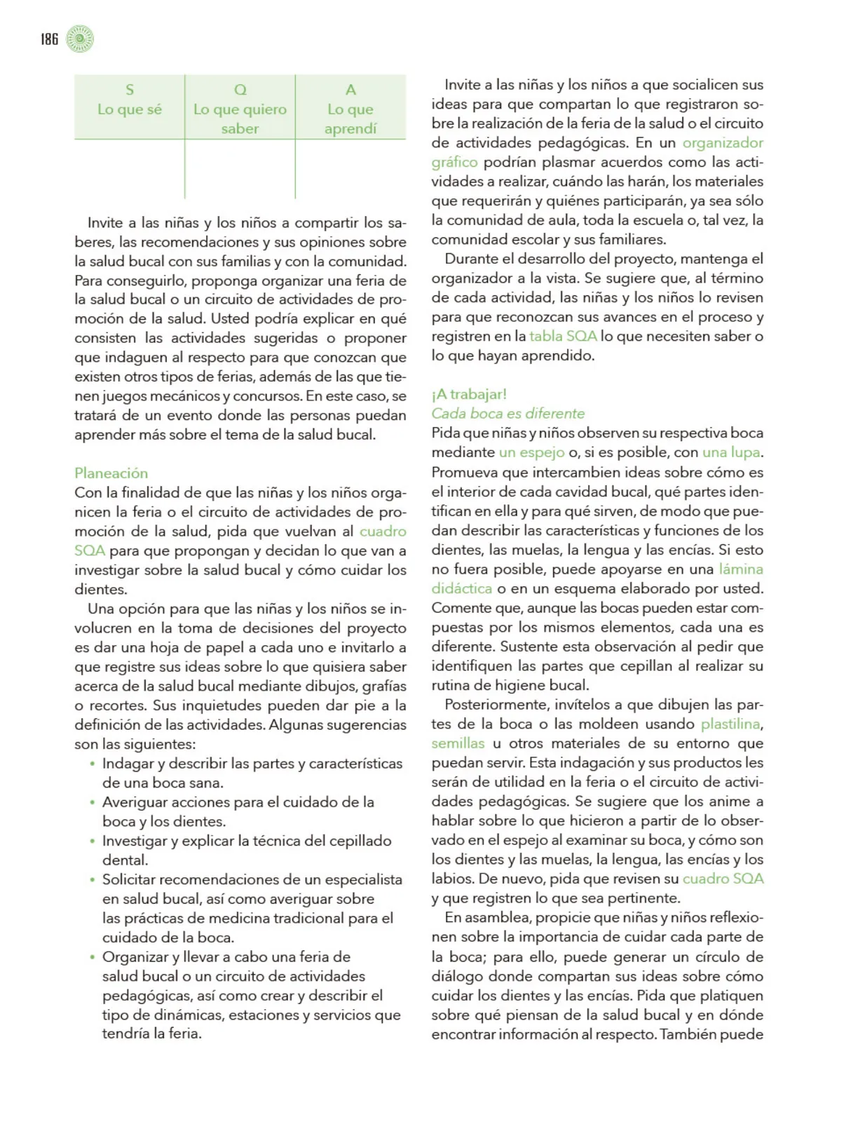 Miniatura página 187 de Modalidades de trabajo para la acción transformadora y el codiseño  Libro de Educación Preescolar Grado 1°, 2°, 3°  Ciclo Escolar 2025 - 2026