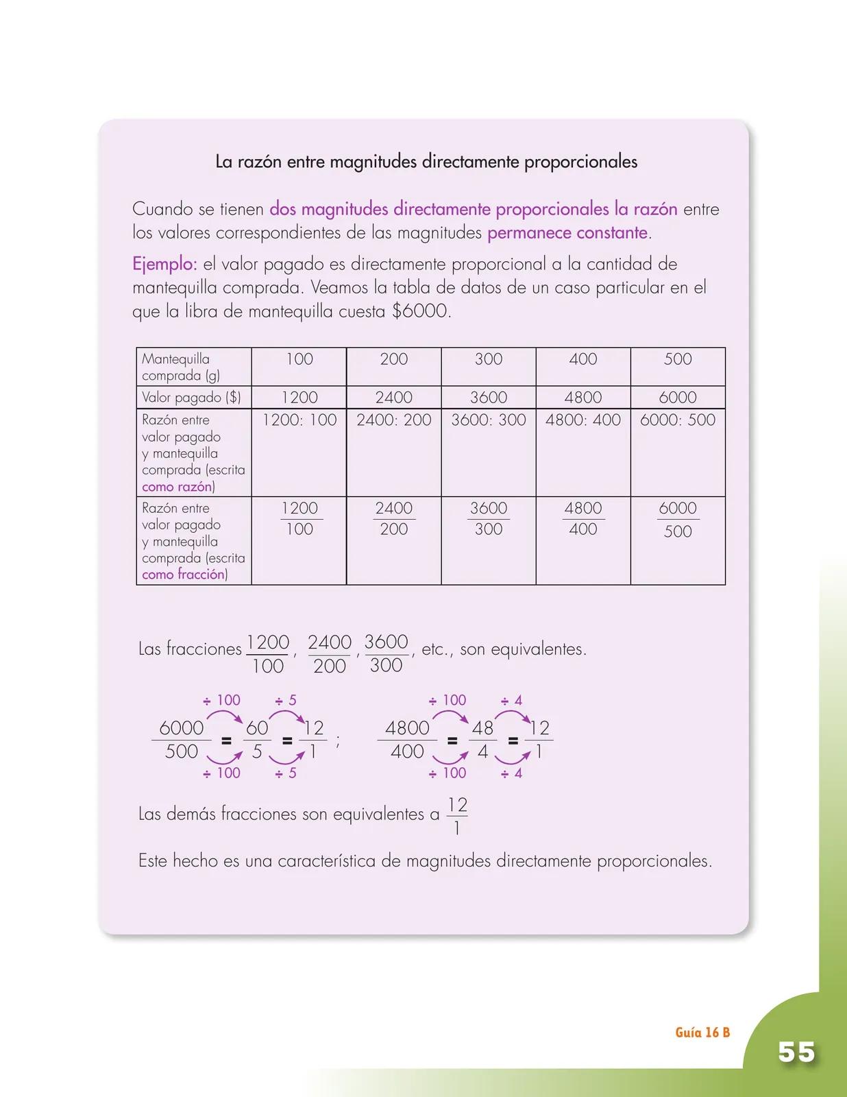 Miniatura página 55 de Matematica 5° · Cartilla 03