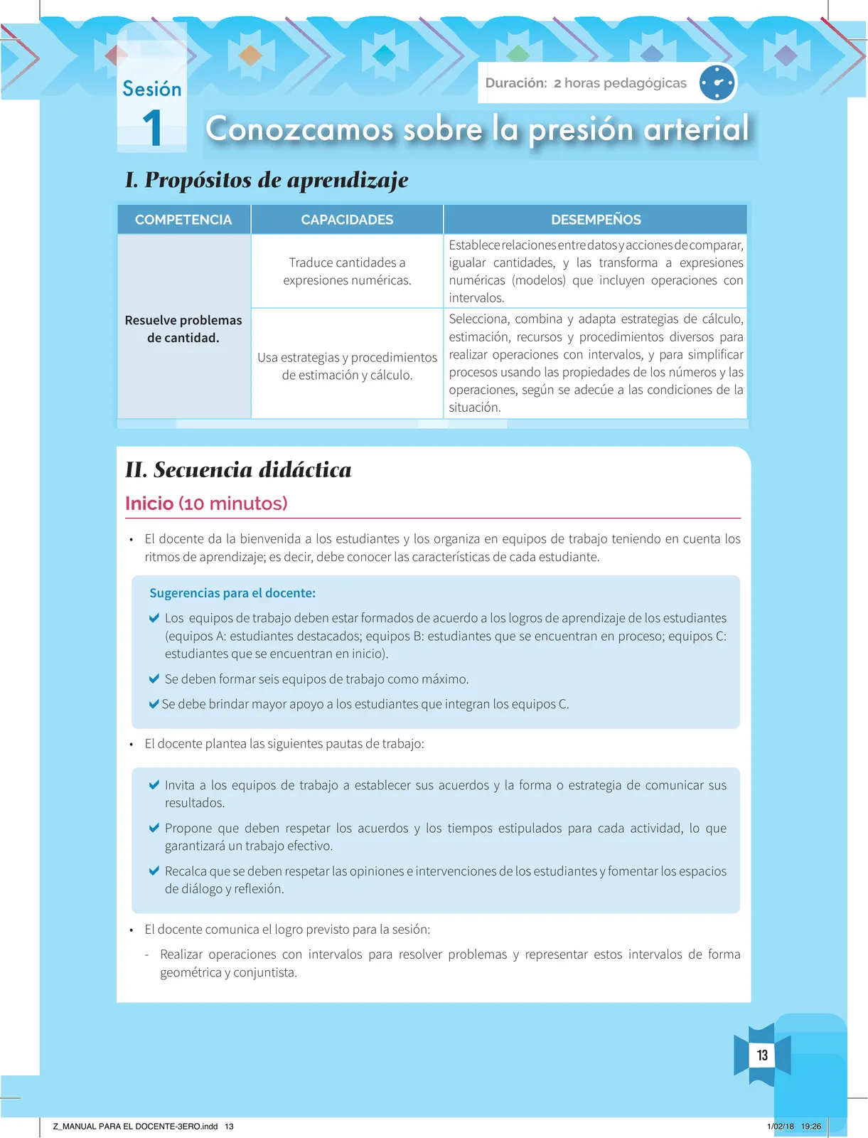 Página 15 de Resolvamos problemas 3 : manual para el docente 2018 · 2018