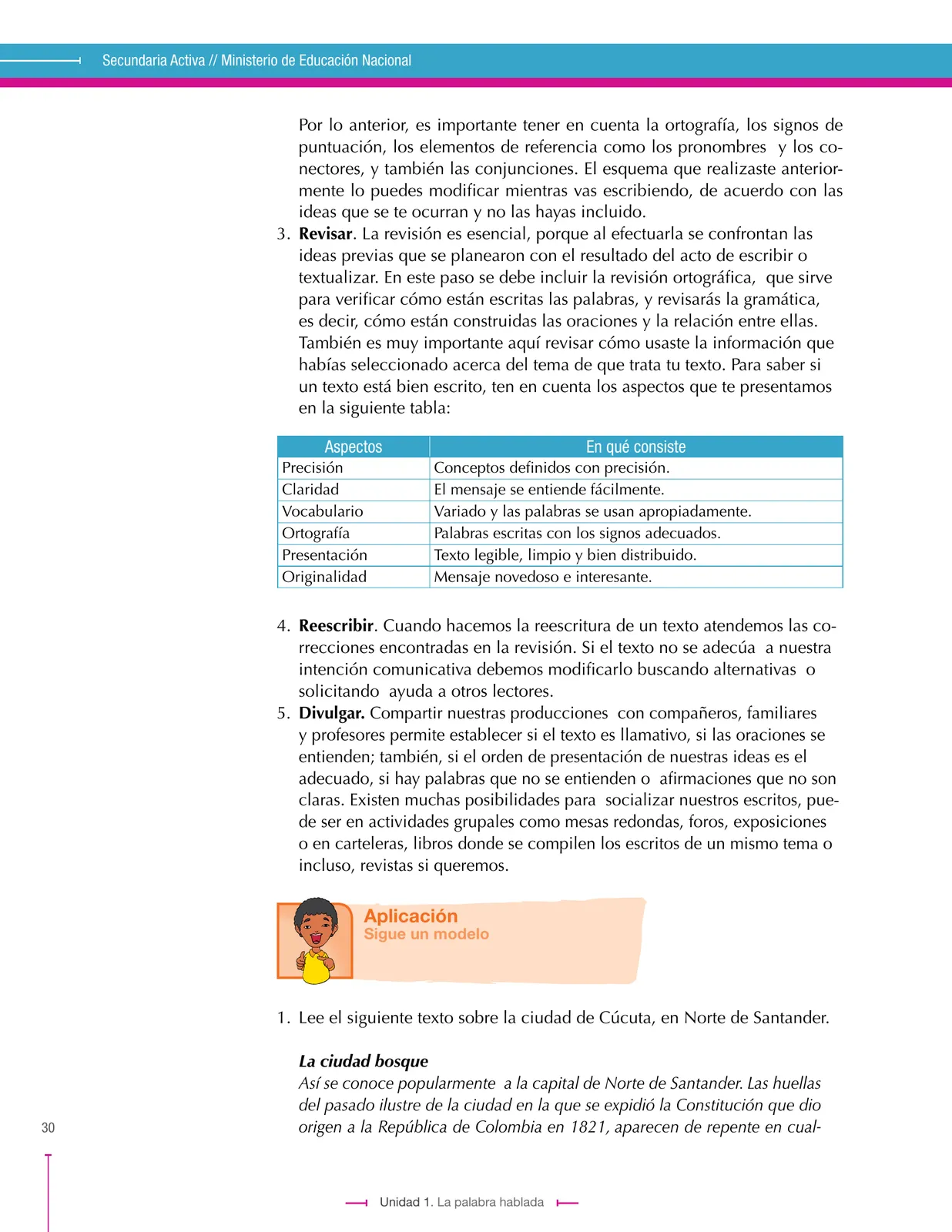 Página 30 de Lenguaje 8° · Secundaria Activa