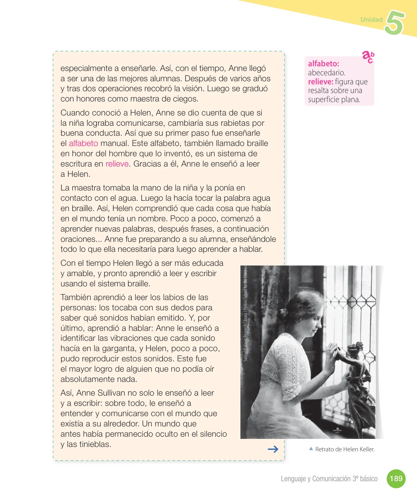Página 191 de Lenguaje y Comunicación – Tercero Básico | Texto del Estudiante MINEDUC – Descargar PDF · 2024