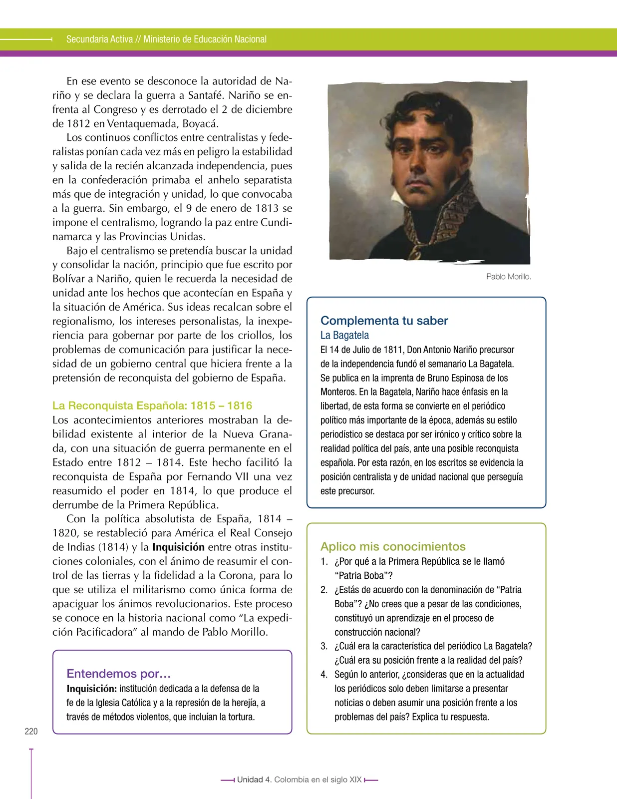 Página 220 de Ciencias Sociales 8° · Secundaria Activa