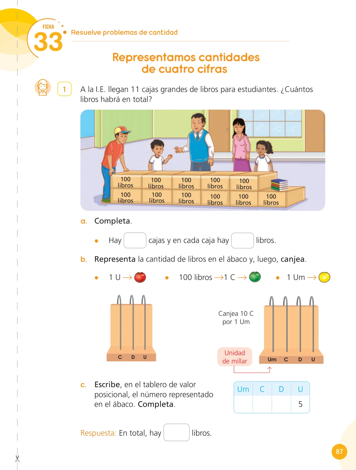 Página 89 de Cuadernillo de Matemática 4, cuarto grado de Primaria · 2023