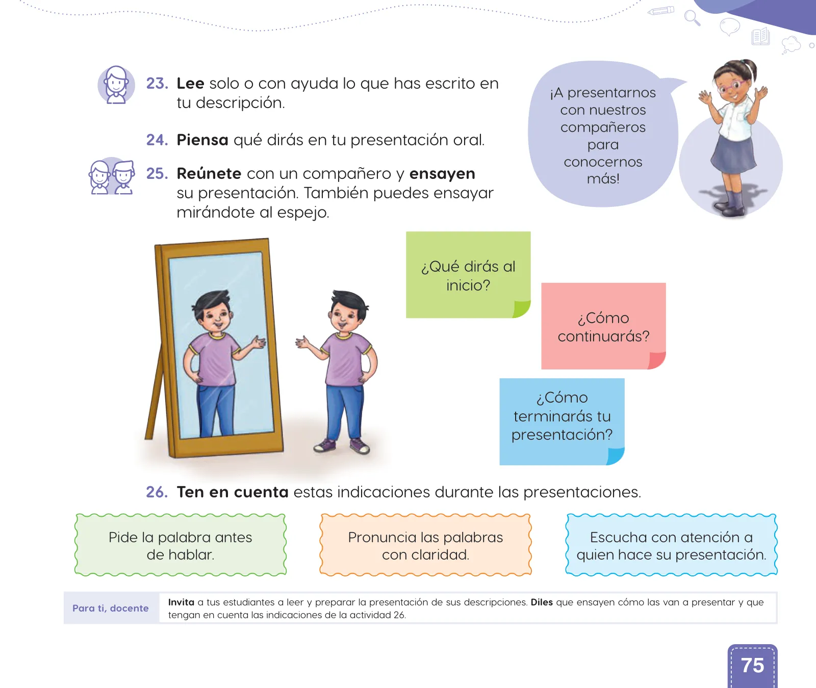 Página 77 de Cuadernillo de Comunicación 1, primer grado de Primaria · 2023