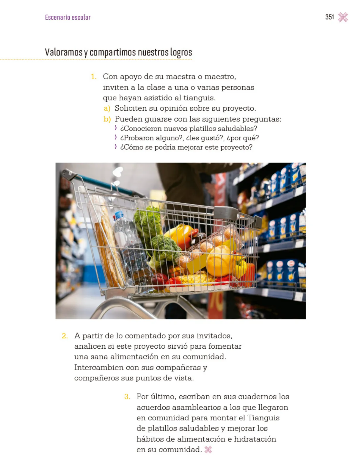 Página 354 de Proyectos Escolares.   Libro de Educación Primaria Grado 3°  Ciclo Escolar 2025 - 2026