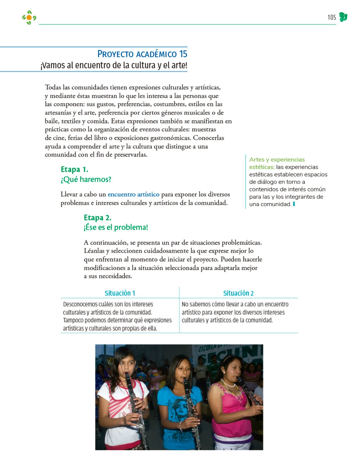 Miniatura página 106 de Colección Nanahuatzin. Nuestro libro de Proyectos. Tomo I.   Libro de Educación Telesecundaria Grado 3°  Ciclo Escolar 2025 - 2026