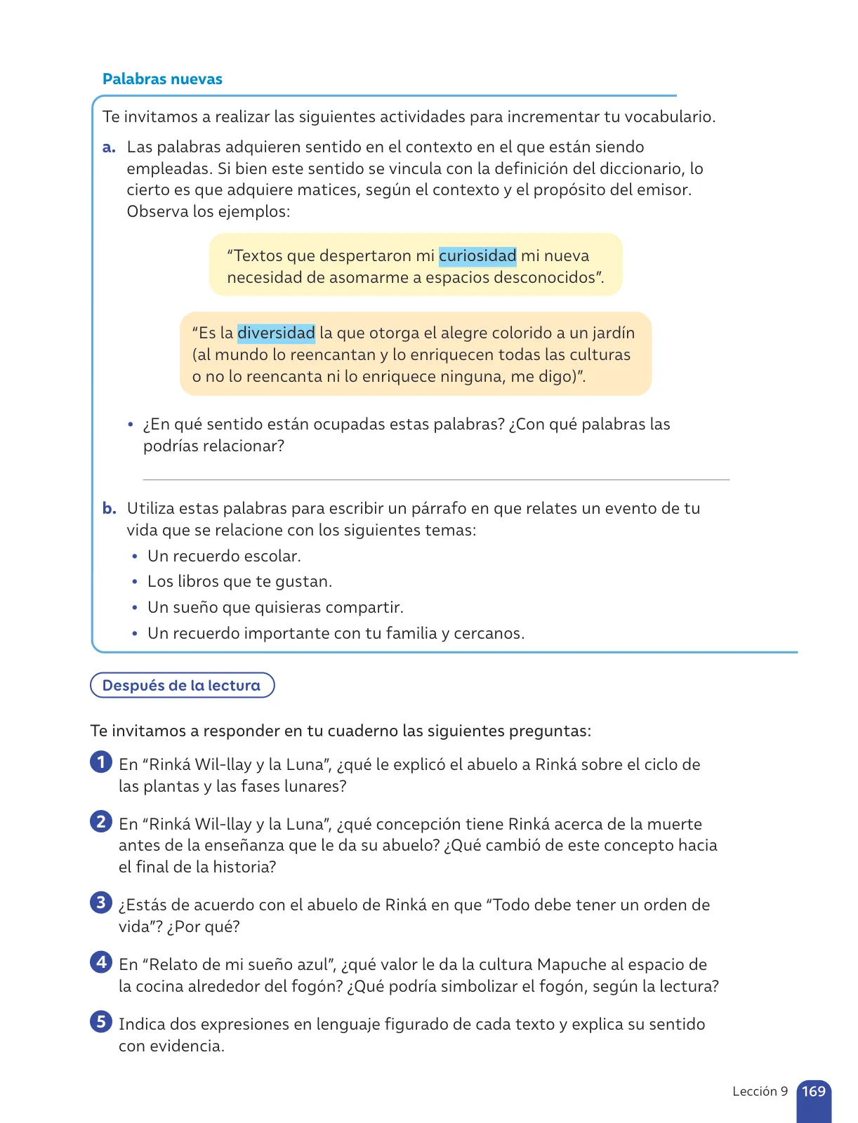 Miniatura página 171 de Lenguaje y Comunicación – Sexto Básico | Texto del Estudiante MINEDUC – Descargar PDF · 2024