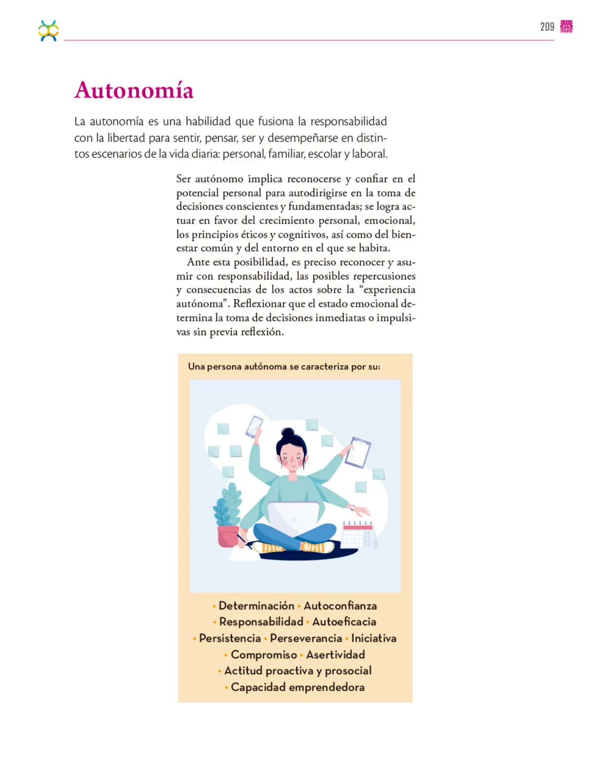 Miniatura página 210 de Colección Ximhai. De lo humano y lo comunitario.   Libro de Educación Secundaria Grado 1°  Ciclo Escolar 2025 - 2026