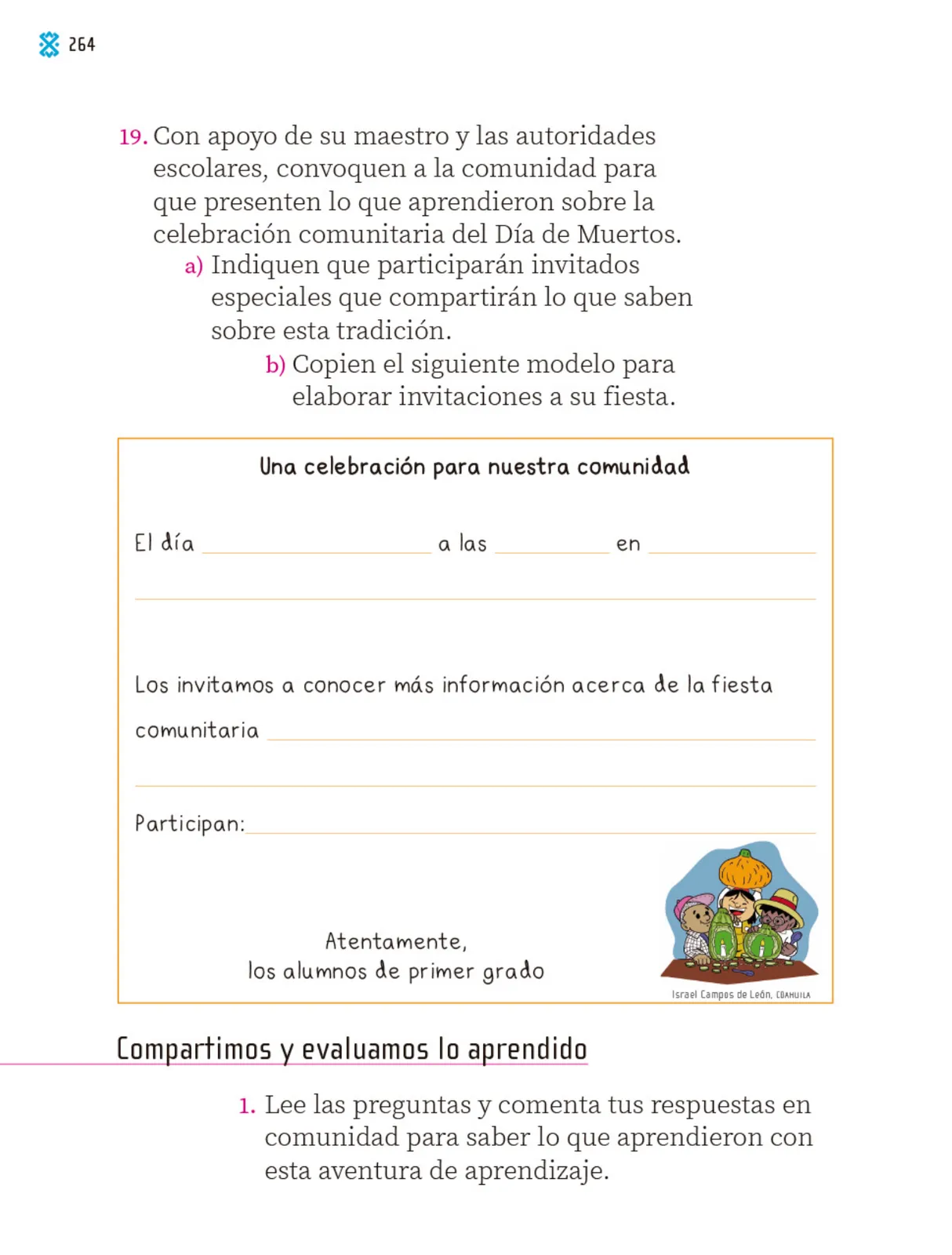 Miniatura página 265 de Proyectos Comunitarios.   Libro de Educación Primaria Grado 1°  Ciclo Escolar 2025 - 2026