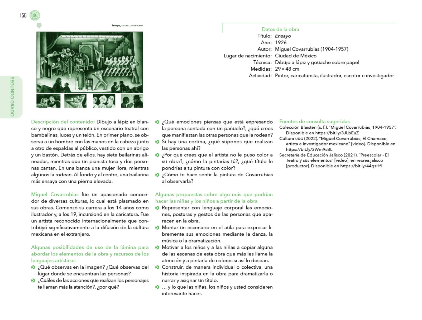 Miniatura página 157 de Posibilidades de trabajo para la acción transformadora y el codiseño. Ficheros. Fase 2  Libro de Educación Preescolar Grado 1°, 2°, 3°  Ciclo Escolar 2025 - 2026
