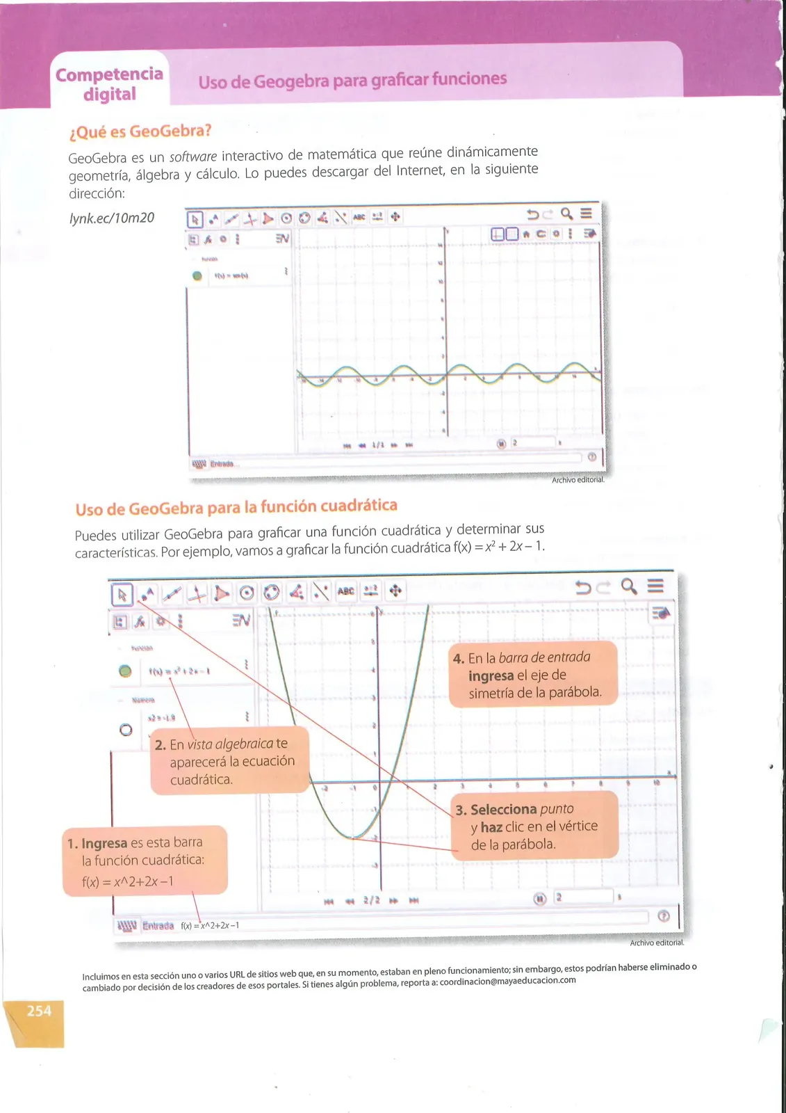 Miniatura página 254 de Matematica · 10 EGB · 2025