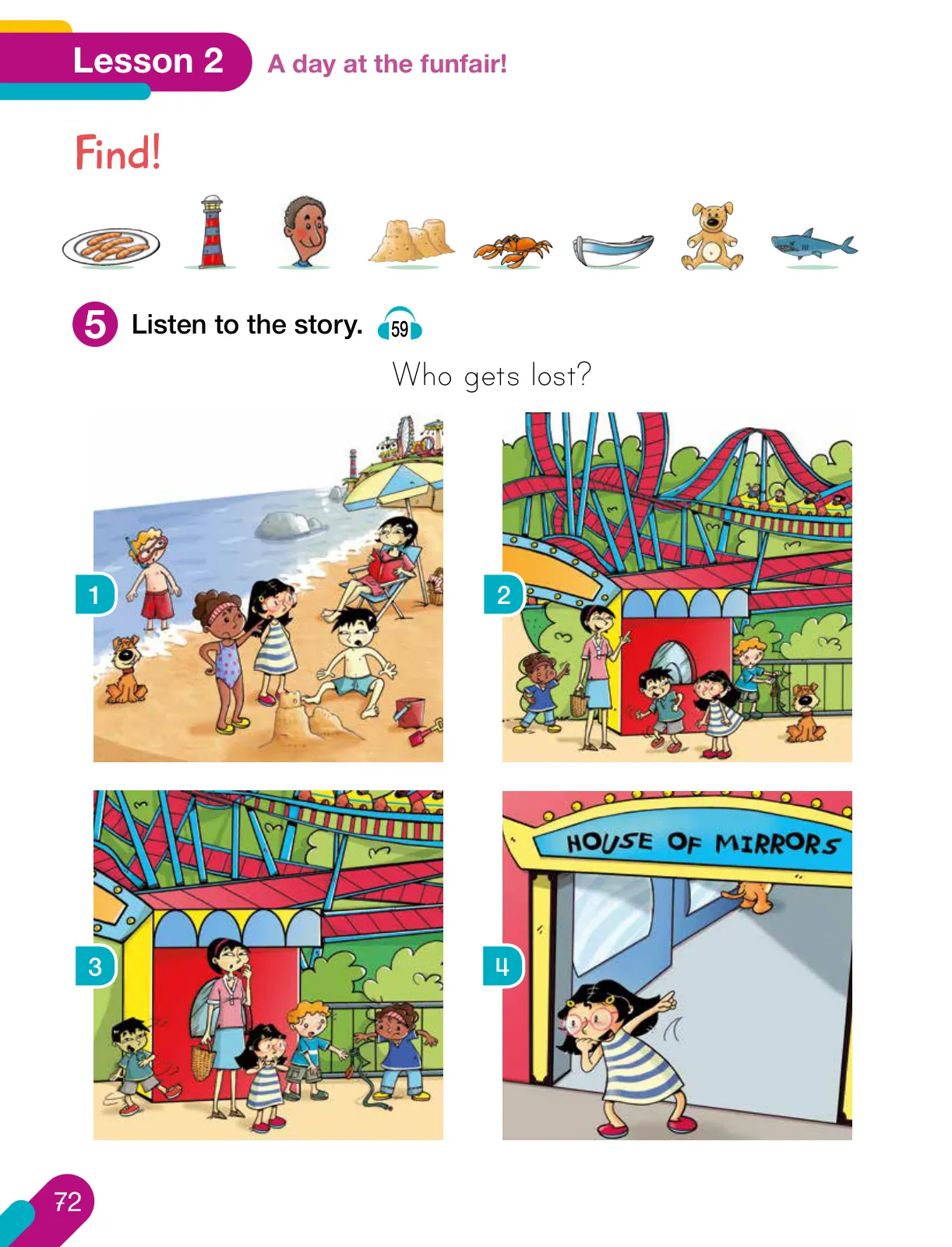 Miniatura página 74 de Inglés – Primero Básico | Student’s Book MINEDUC – Descargar PDF · 2024