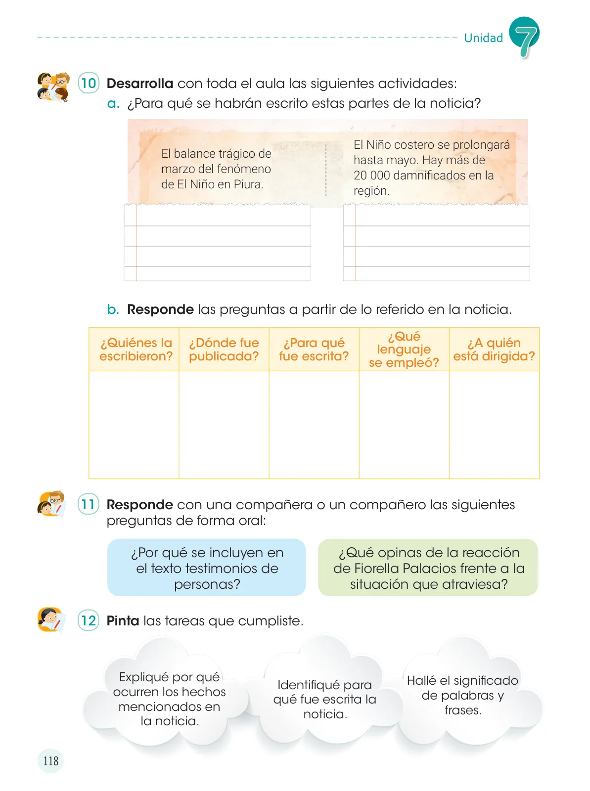 Miniatura página 120 de Comunicación 4 : cuaderno de trabajo para cuarto grado de Educación Primaria 2019 · 2019