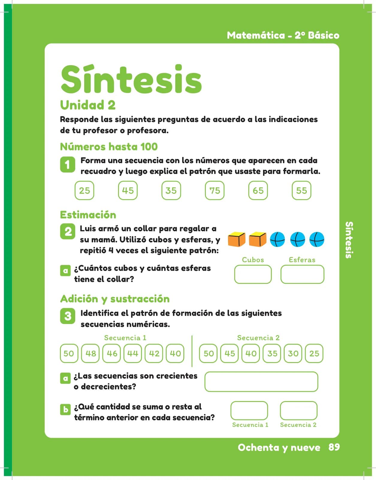 Miniatura página 91 de Sumo Primero – Segundo Básico | Texto del Estudiante MINEDUC – Descargar PDF · 2024