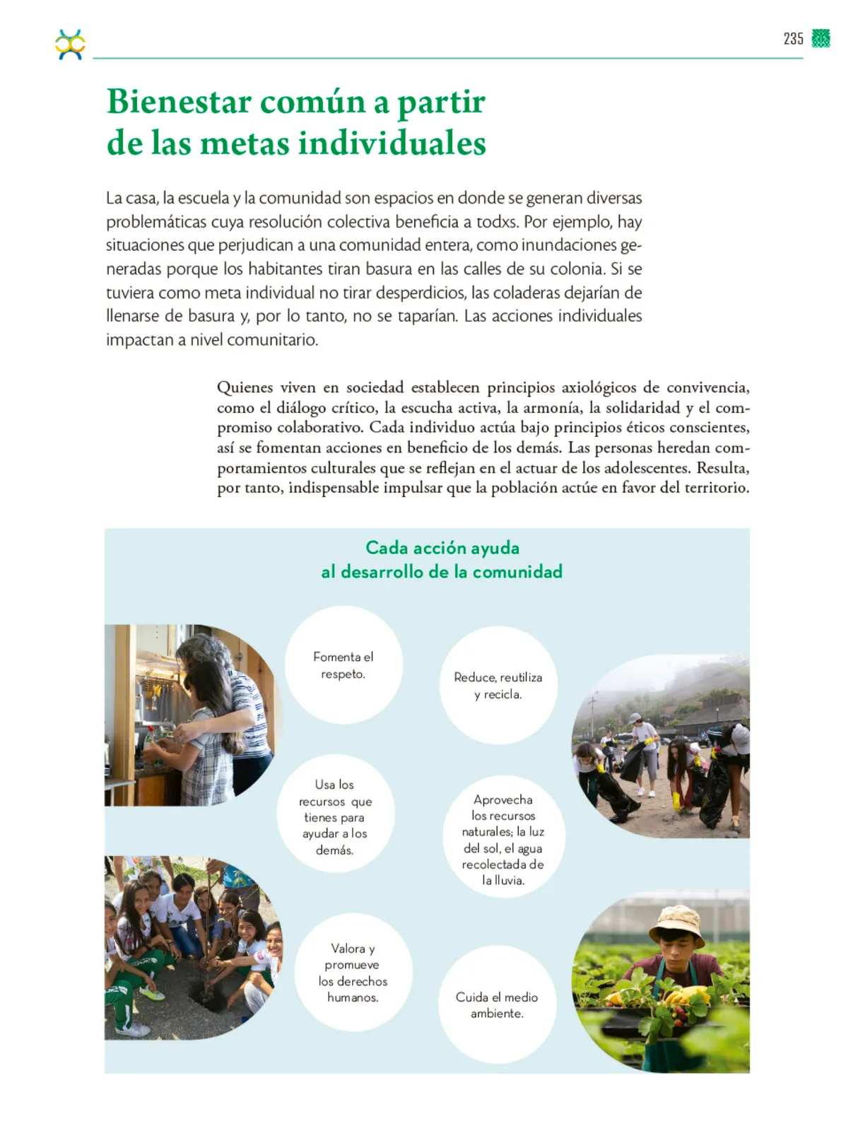 Miniatura página 236 de Colección Ximhai. De lo humano y lo comunitario.   Libro de Educación Telesecundaria Grado 1°  Ciclo Escolar 2025 - 2026