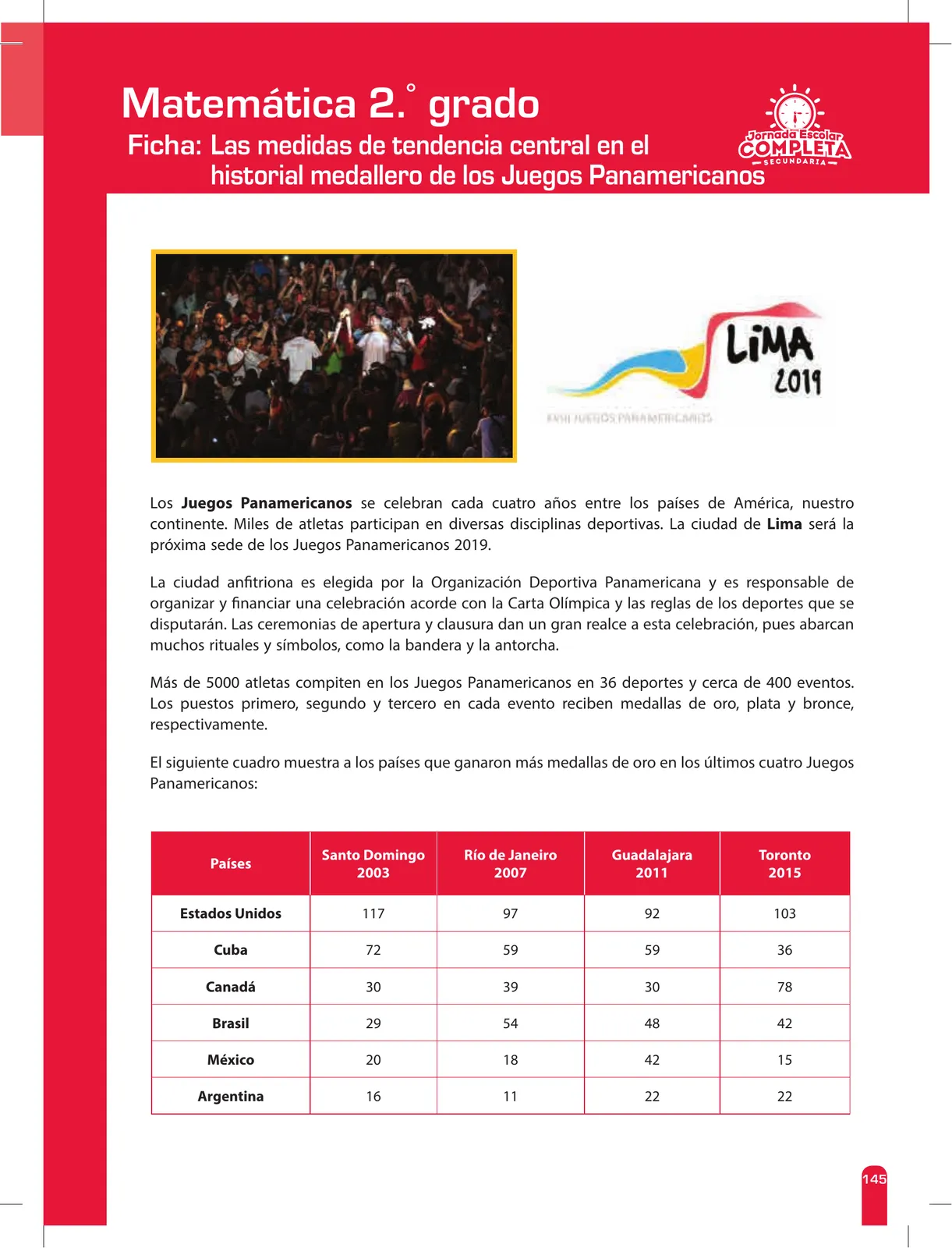 Página 145 de Matemática 2 : cuaderno de reforzamiento pedagógico - JEC · 2016