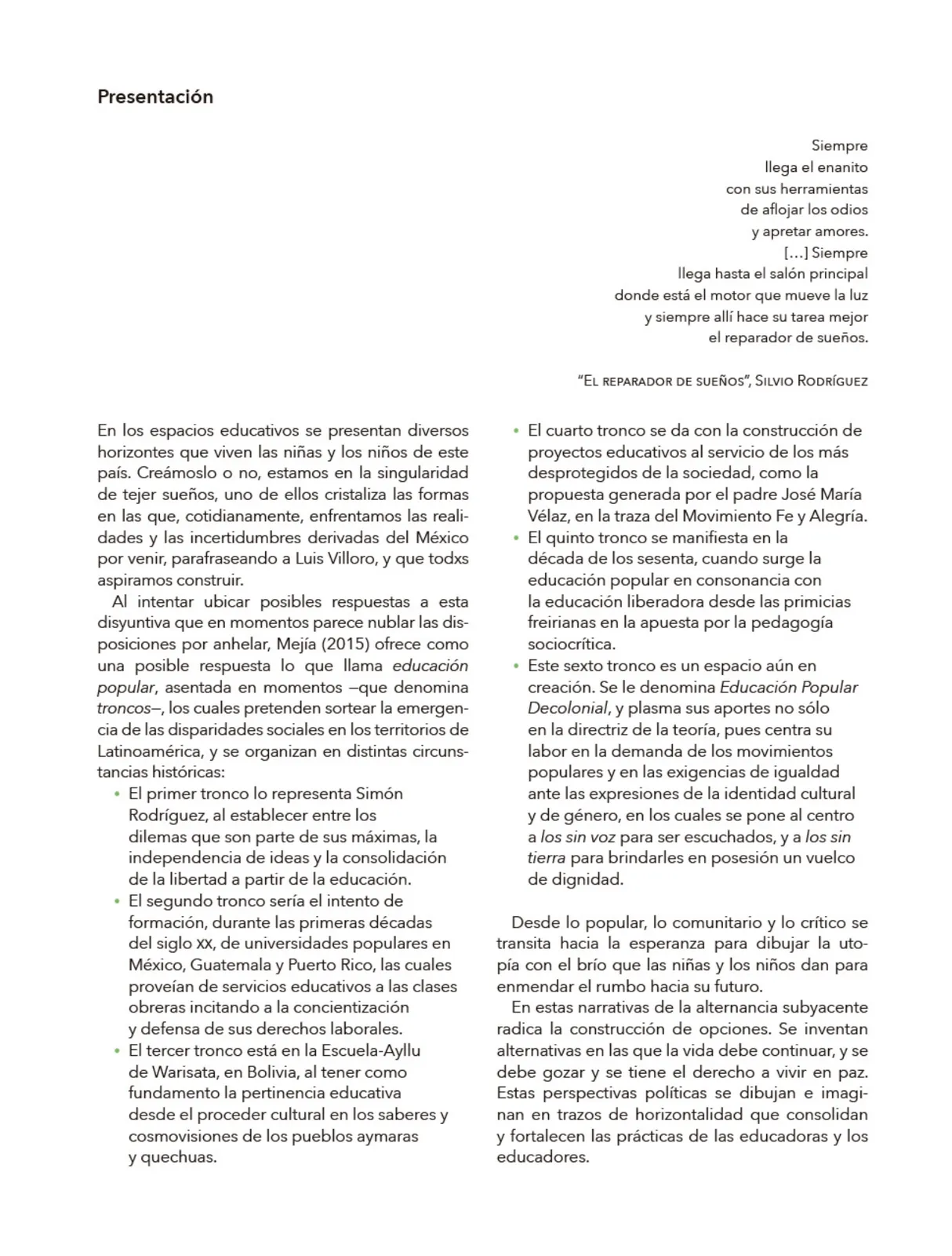 Miniatura página 4 de Modalidades de trabajo para la acción transformadora y el codiseño  Libro de Educación Preescolar Grado 1°, 2°, 3°  Ciclo Escolar 2025 - 2026