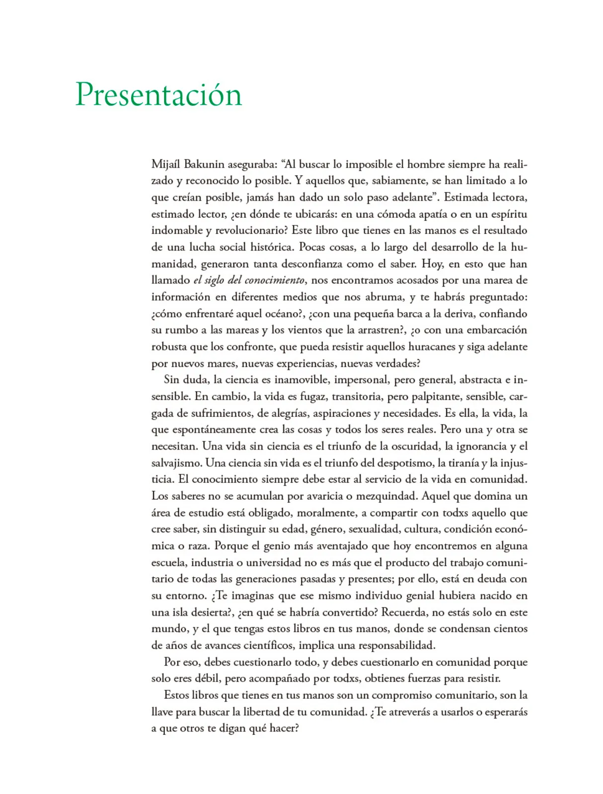 Página 4 de Colección Nanahuatzin. Nuestro libro de Proyectos. Tomo II. Libro de Educación Telesecundaria Grado 3° Ciclo Escolar 2025 - 2026