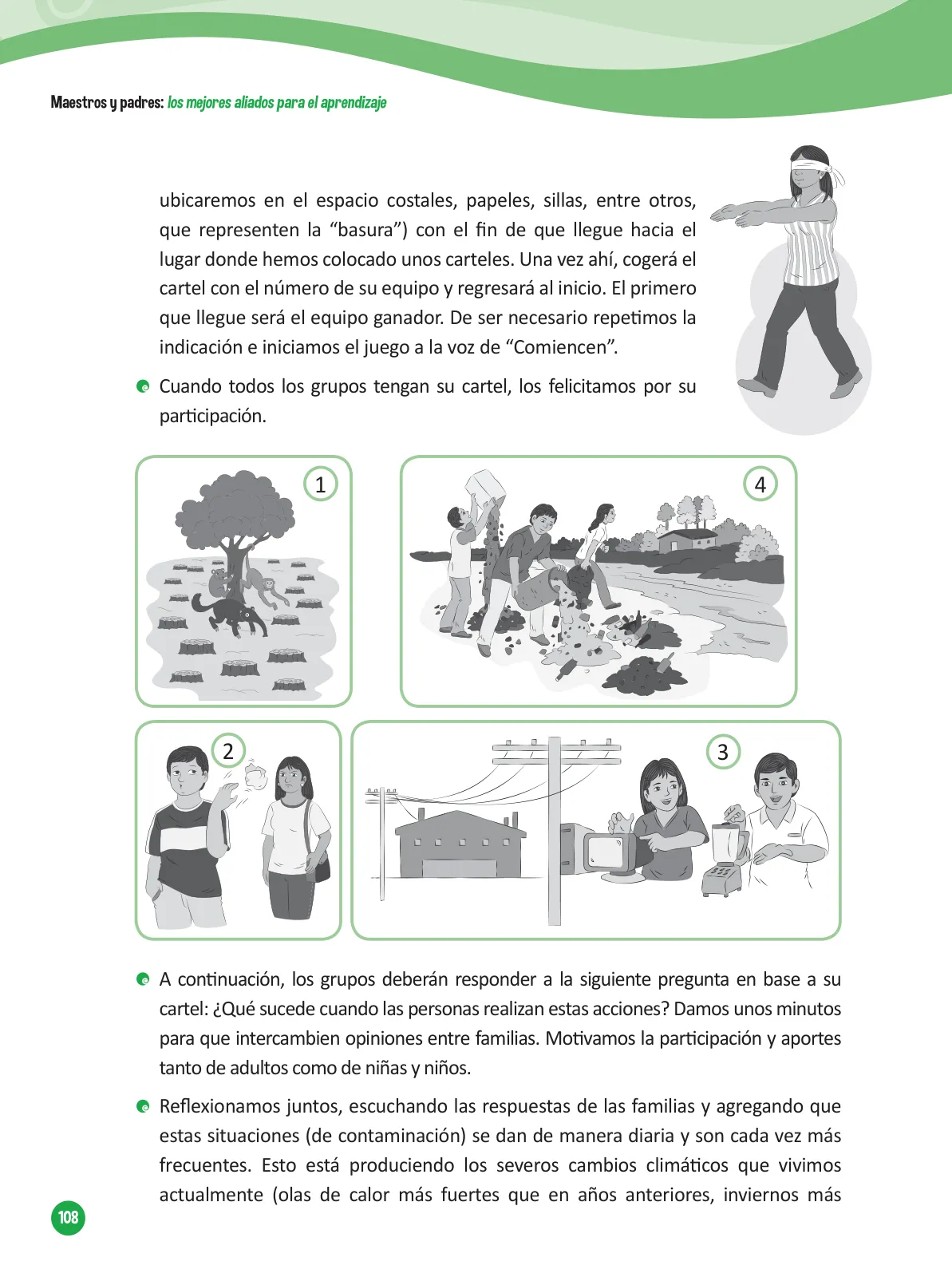 Miniatura página 110 de Guía para el trabajo docente con las familias del ciclo V de Primaria · 2016