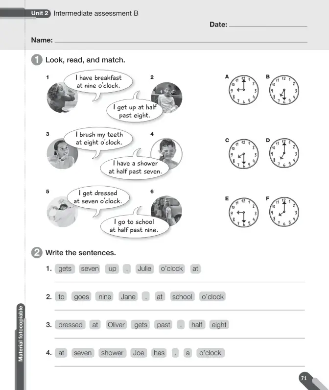 Página 73 de Inglés – Tercero Básico | Texto del Estudiante MINEDUC – Descargar PDF · 2024
