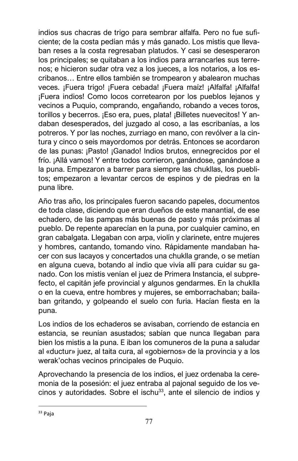 Miniatura página 77 de Arguedas, entre el fuego y el amor : textos seleccionados para estudiantes de Educación Básica · 2021