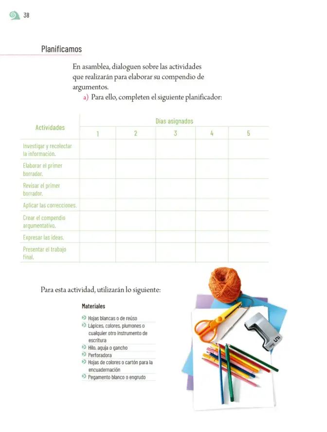 Página 41 de Proyectos de Aula. Libro de Educación Primaria Grado 5° Ciclo Escolar 2025 - 2026