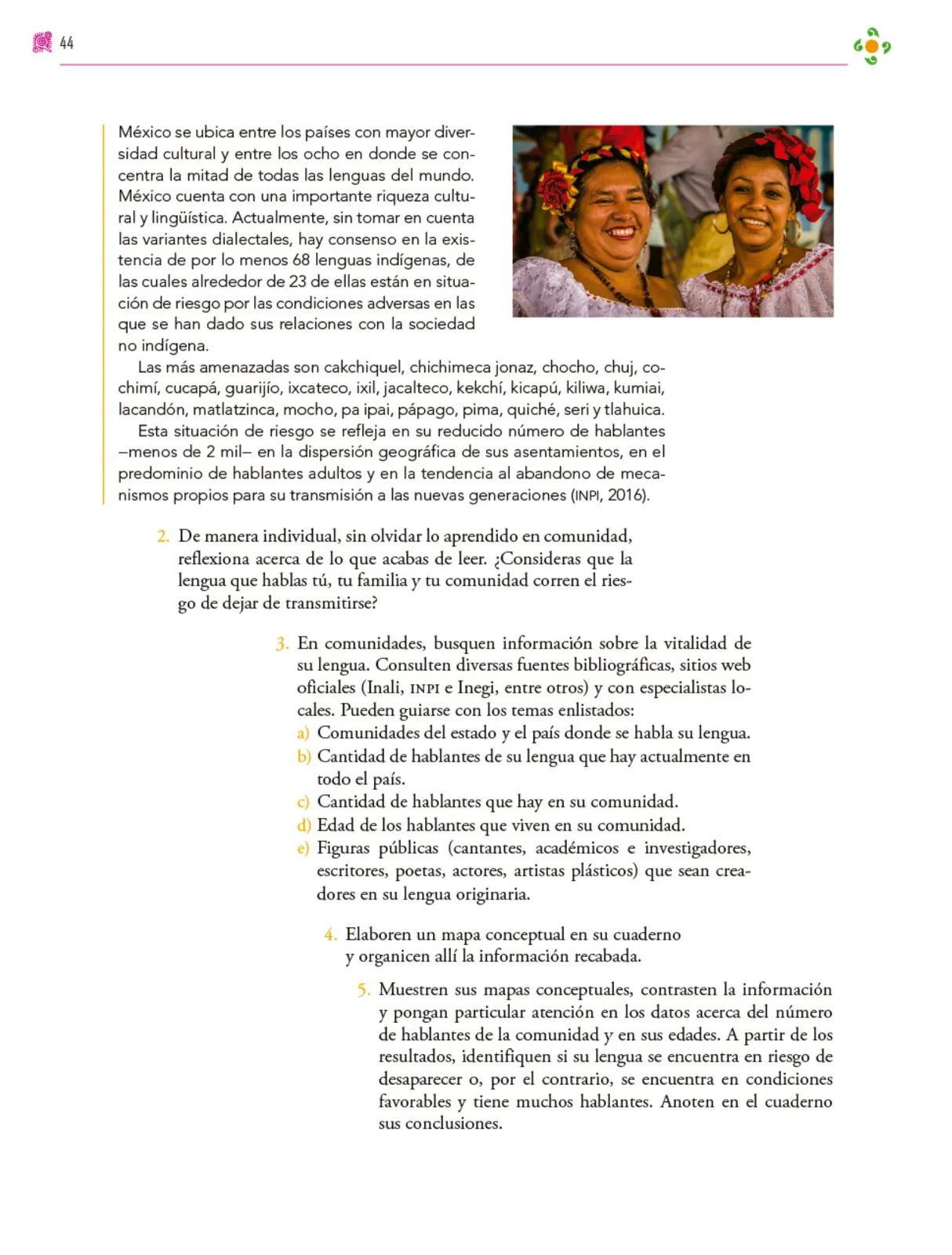 Página 45 de Colección Sk´asolil. Nuestro libro de proyectos. Libro de Educación Secundaria Grado 2° Ciclo Escolar 2025 - 2026