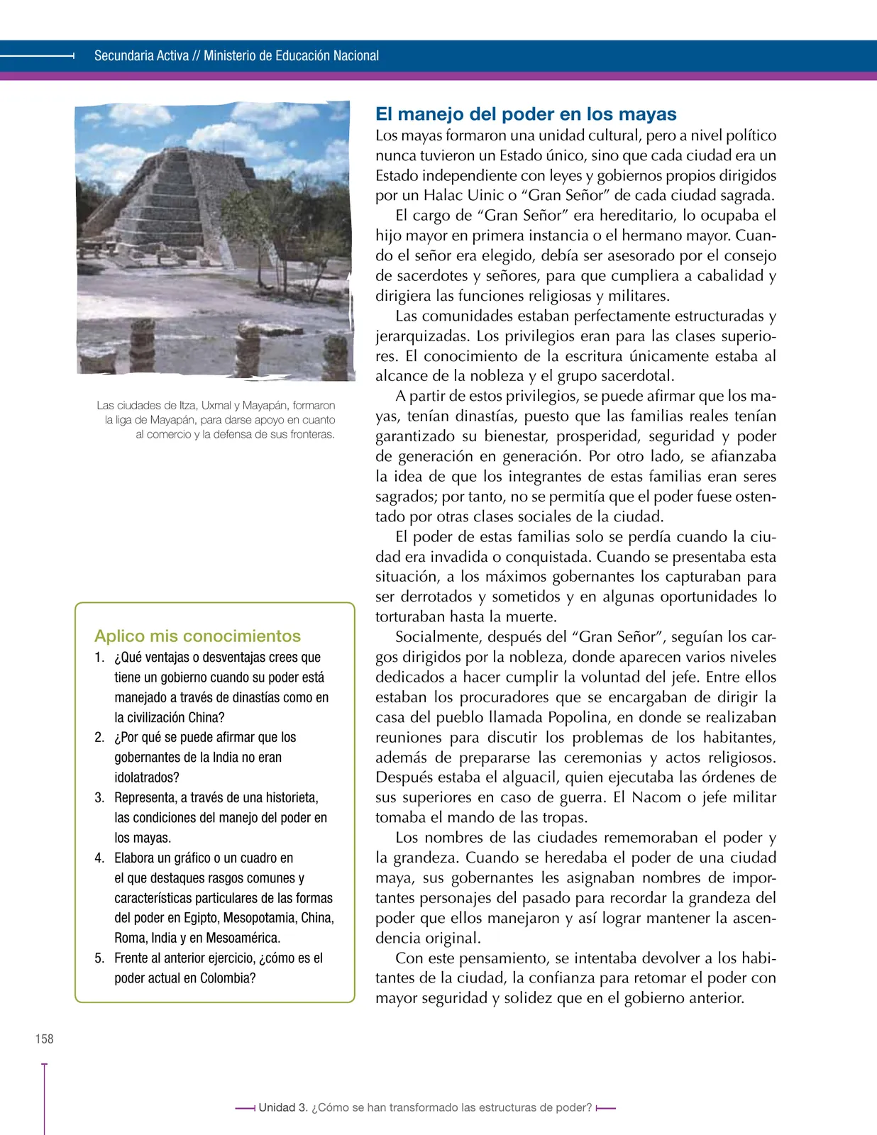 Miniatura página 158 de Ciencias Sociales 6° · Secundaria Activa
