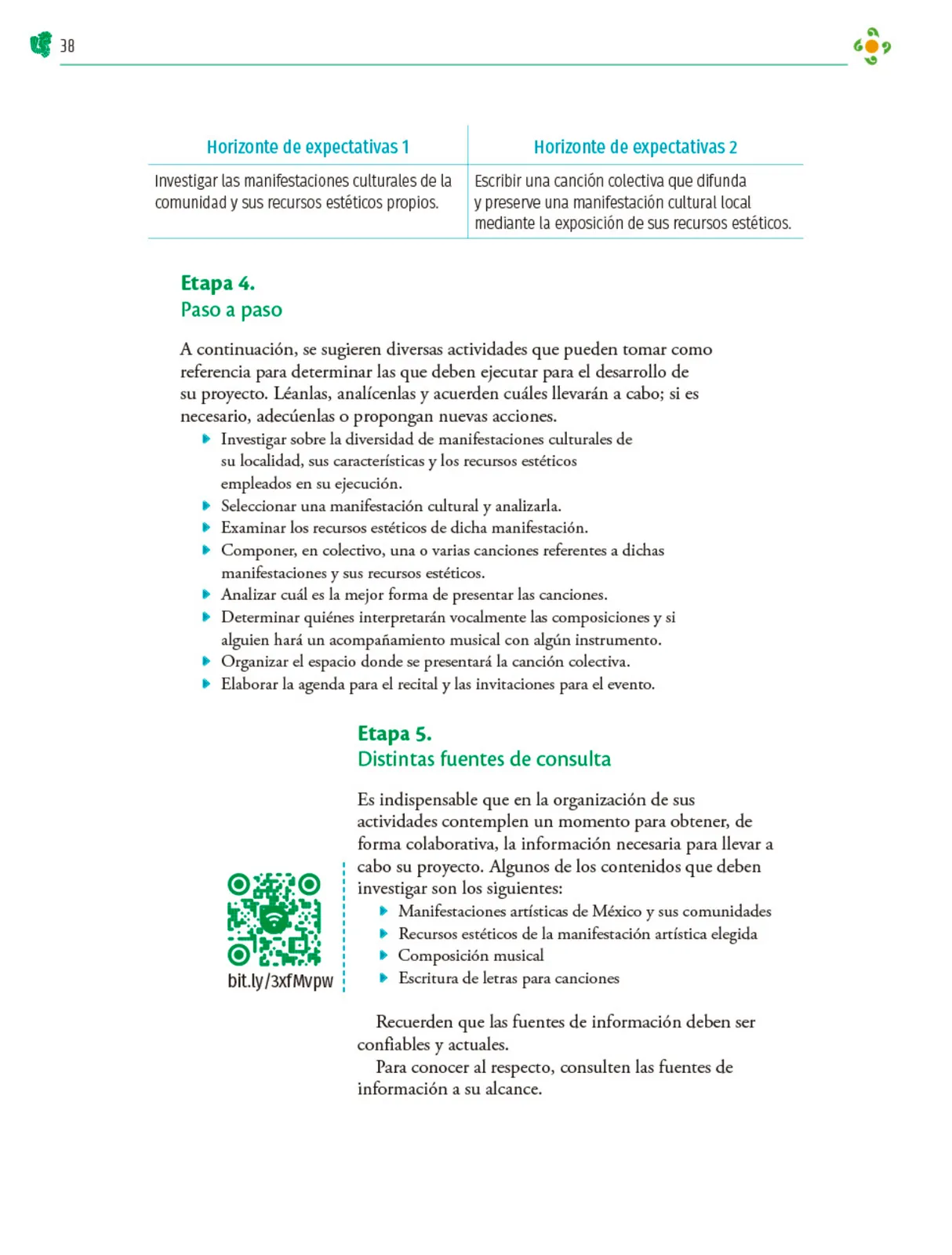 Miniatura página 39 de Colección Nanahuatzin. Nuestro libro de Proyectos.  Tomo II.  Libro de Educación Telesecundaria Grado 3°  Ciclo Escolar 2025 - 2026