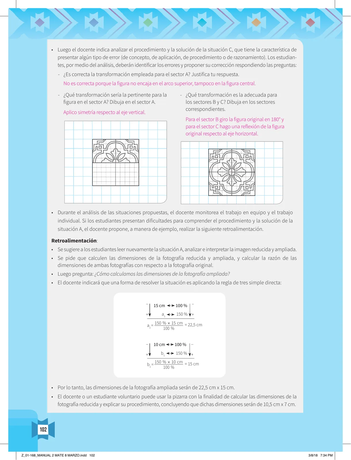 Miniatura página 104 de Resolvamos problemas 2 : manual para el docente 2018 · 2018