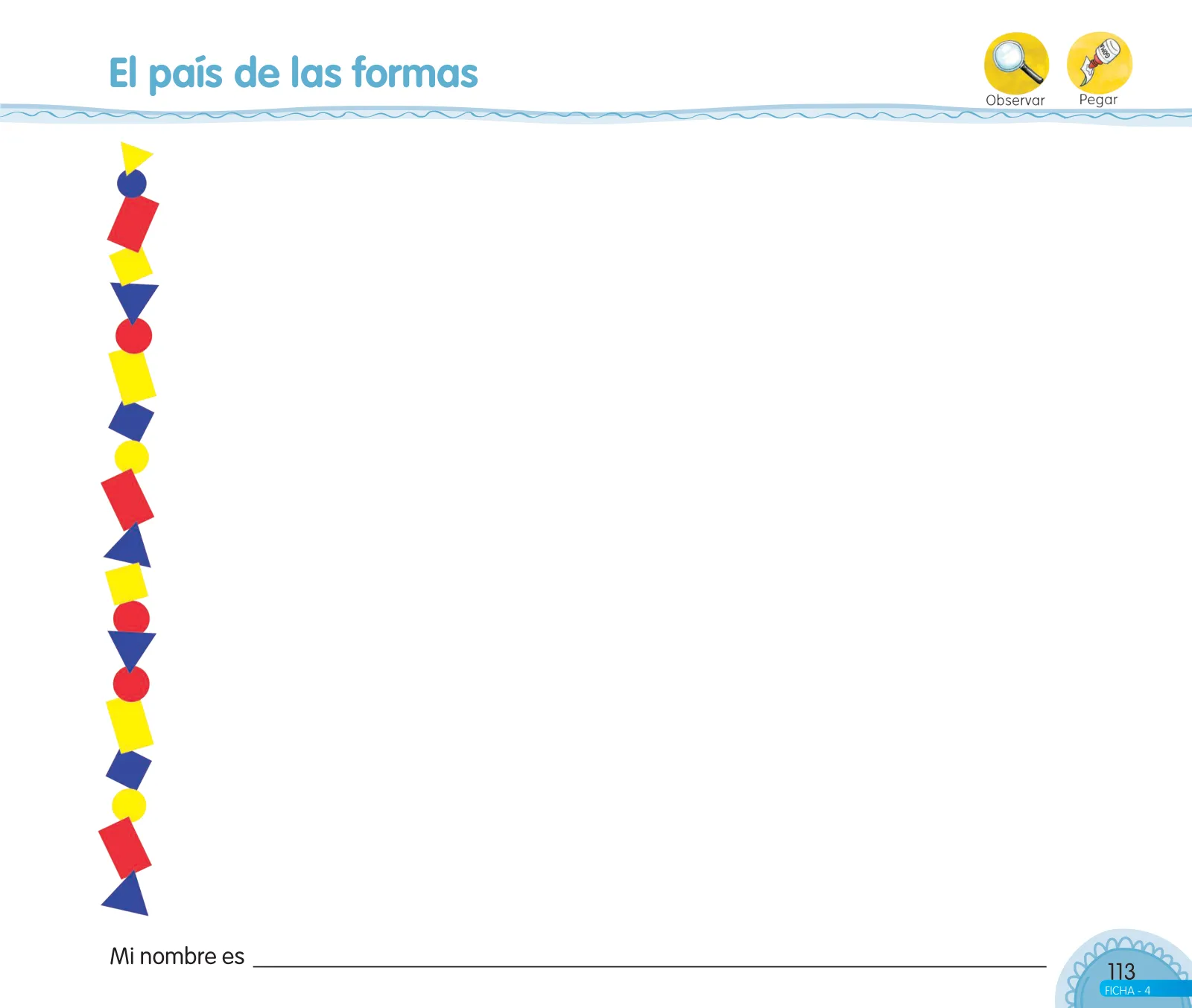 Página 115 de Aprendemos jugando : cuaderno de trabajo para niños y niñas de 5 años · 2017
