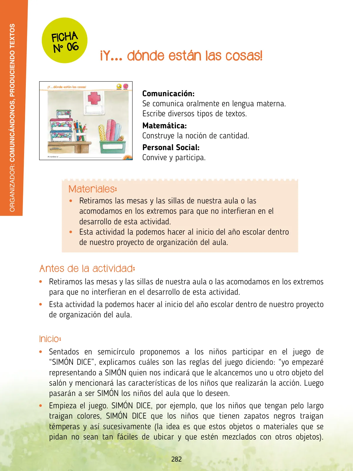 Página 284 de Agenda pedagógica 2017-2018 para docentes de II Ciclo de Instituciones de nivel de Educación Inicial · 2017