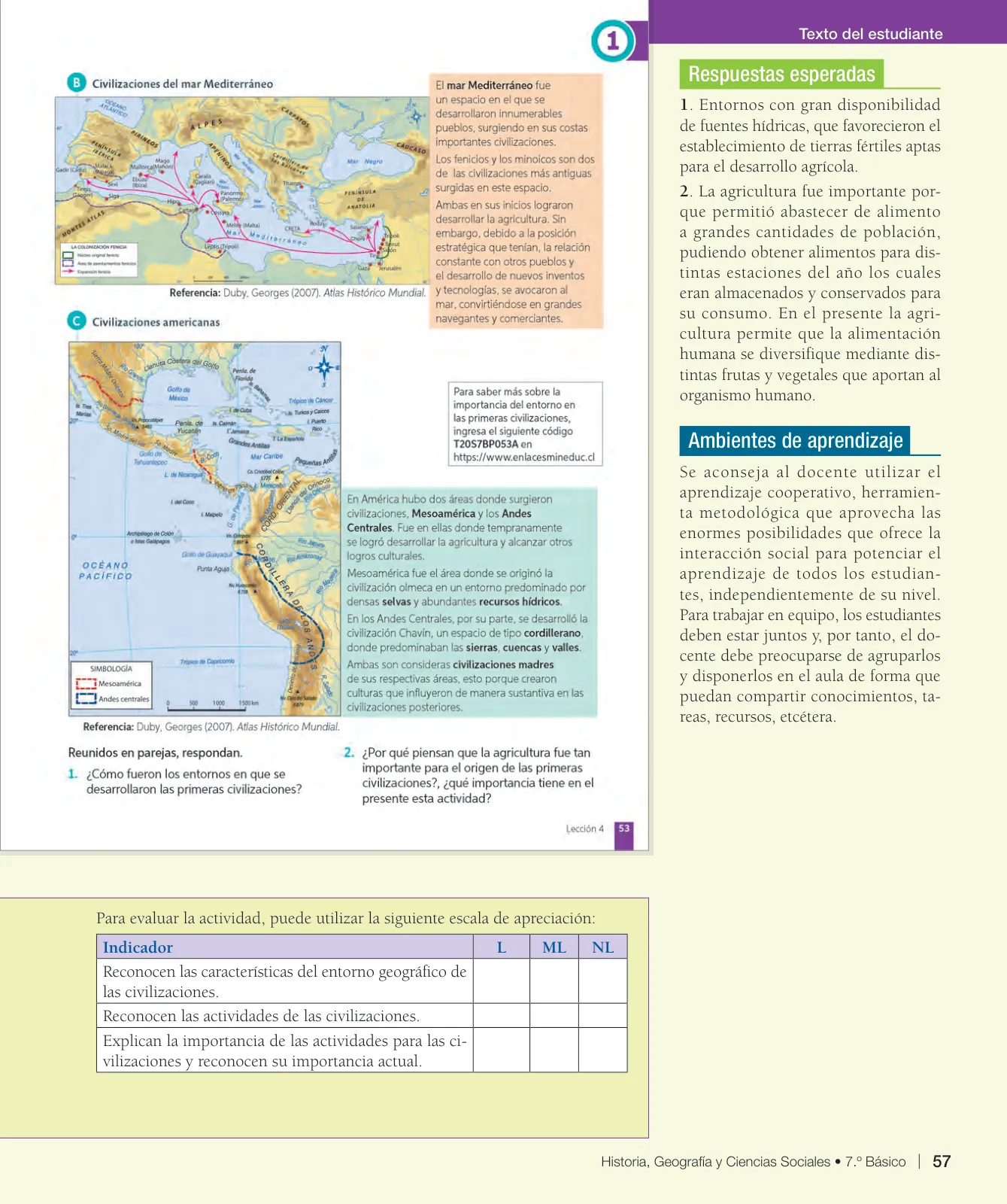 Miniatura página 58 de Historia, Geografía y Ciencias Sociales – Séptimo Básico | Texto del Estudiante MINEDUC – Descargar PDF · 2024