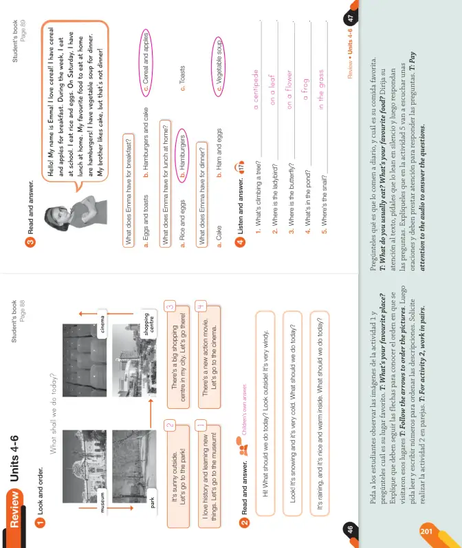 Página 65 de Inglés – Cuarto Básico | Texto del Estudiante MINEDUC – Descargar PDF · 2024
