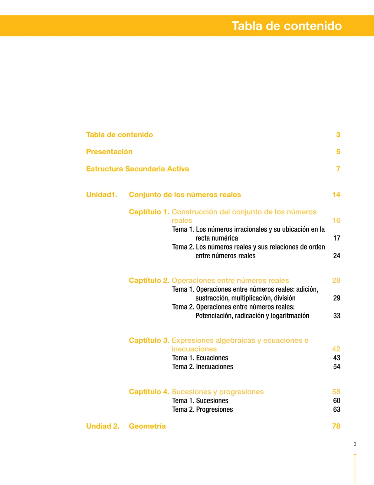 Página 3 de Matematica 9° · Secundaria Activa